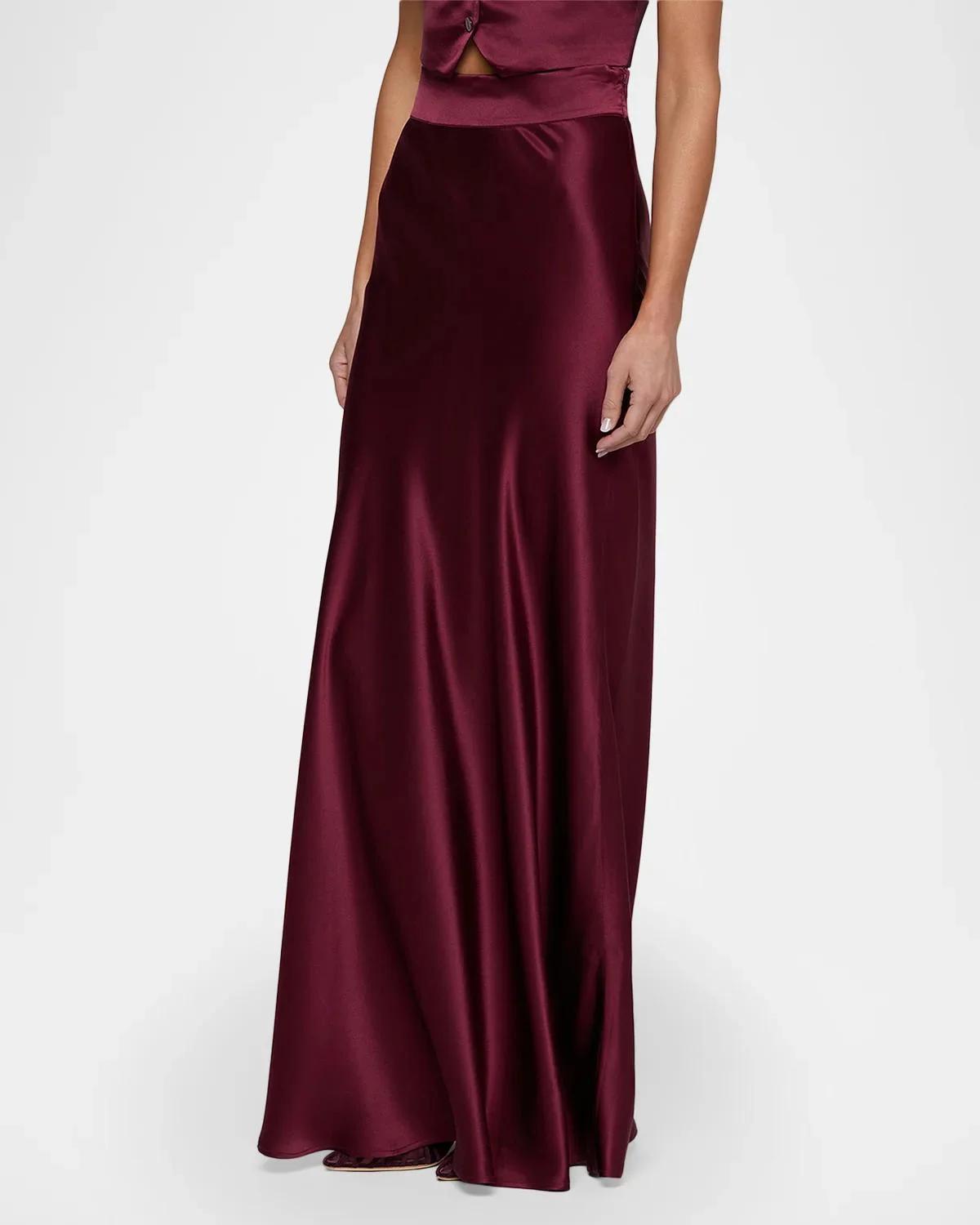 Ryker Silk Maxi Skirt - thumbnail 6
