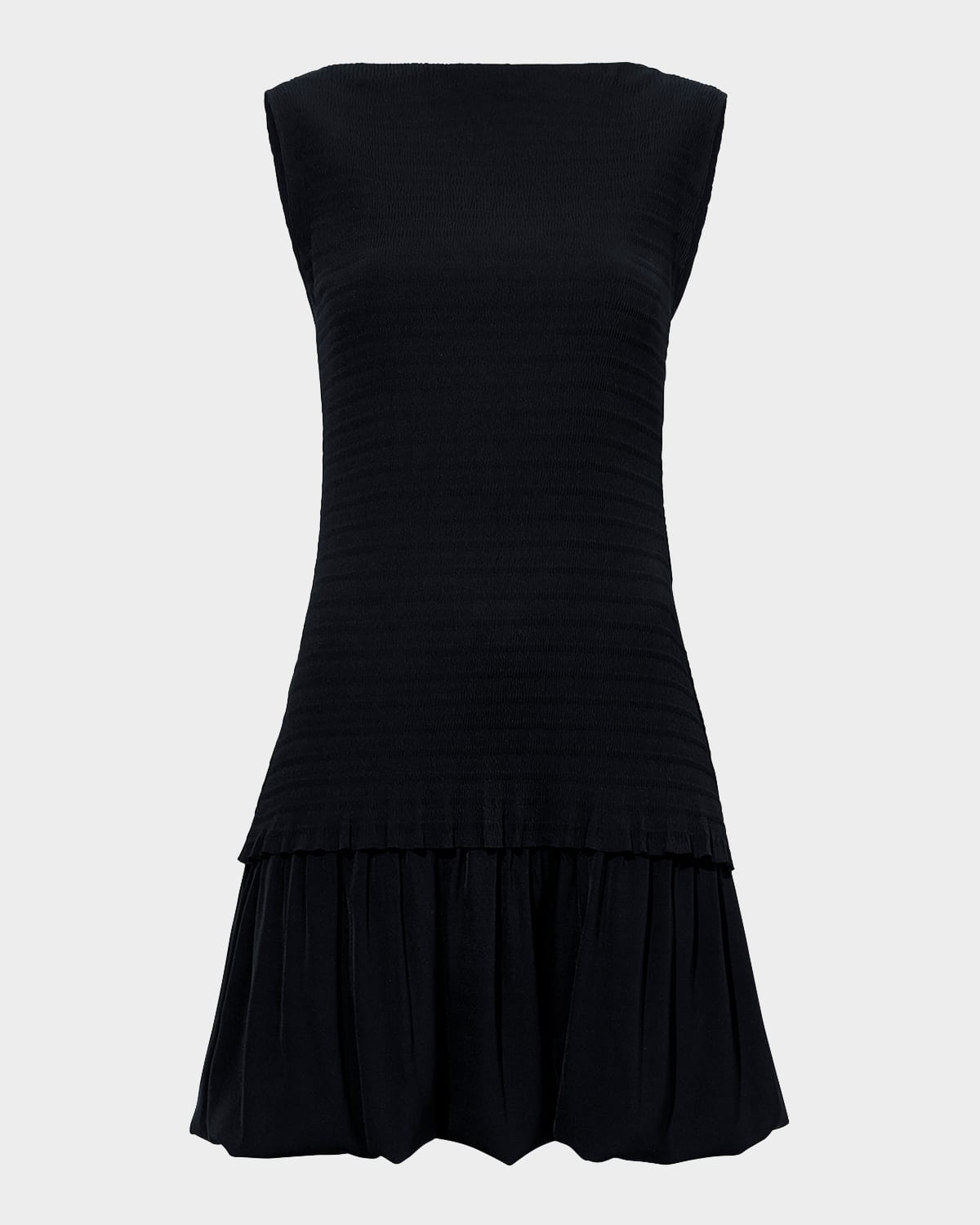 martine sleeveless bubble hem mini dress