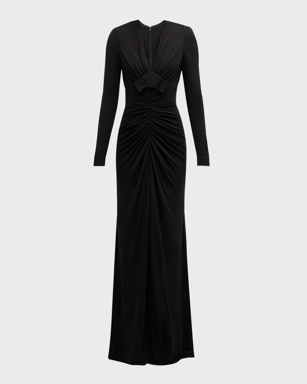 gathered jersey gown