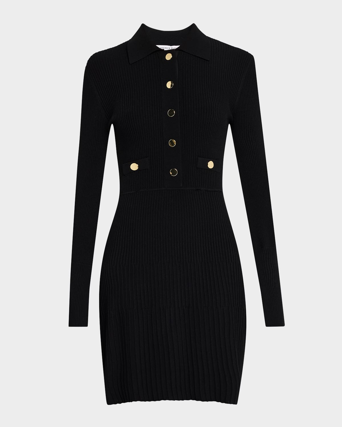 lauper long-sleeve ribbed mini dress