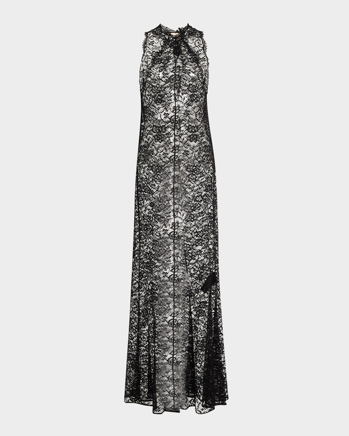 lace sleeveless maxi dress