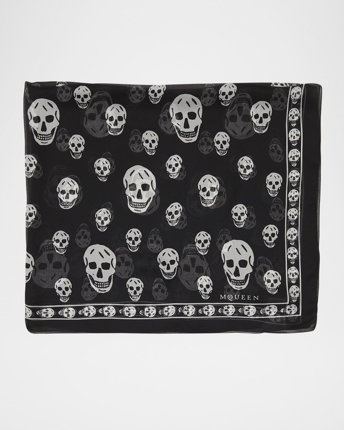 YXNGBRATZ Thorn Skull Scarf(Black×White) YXNGBRATZ Thorn Skull Scarf (White x Black)