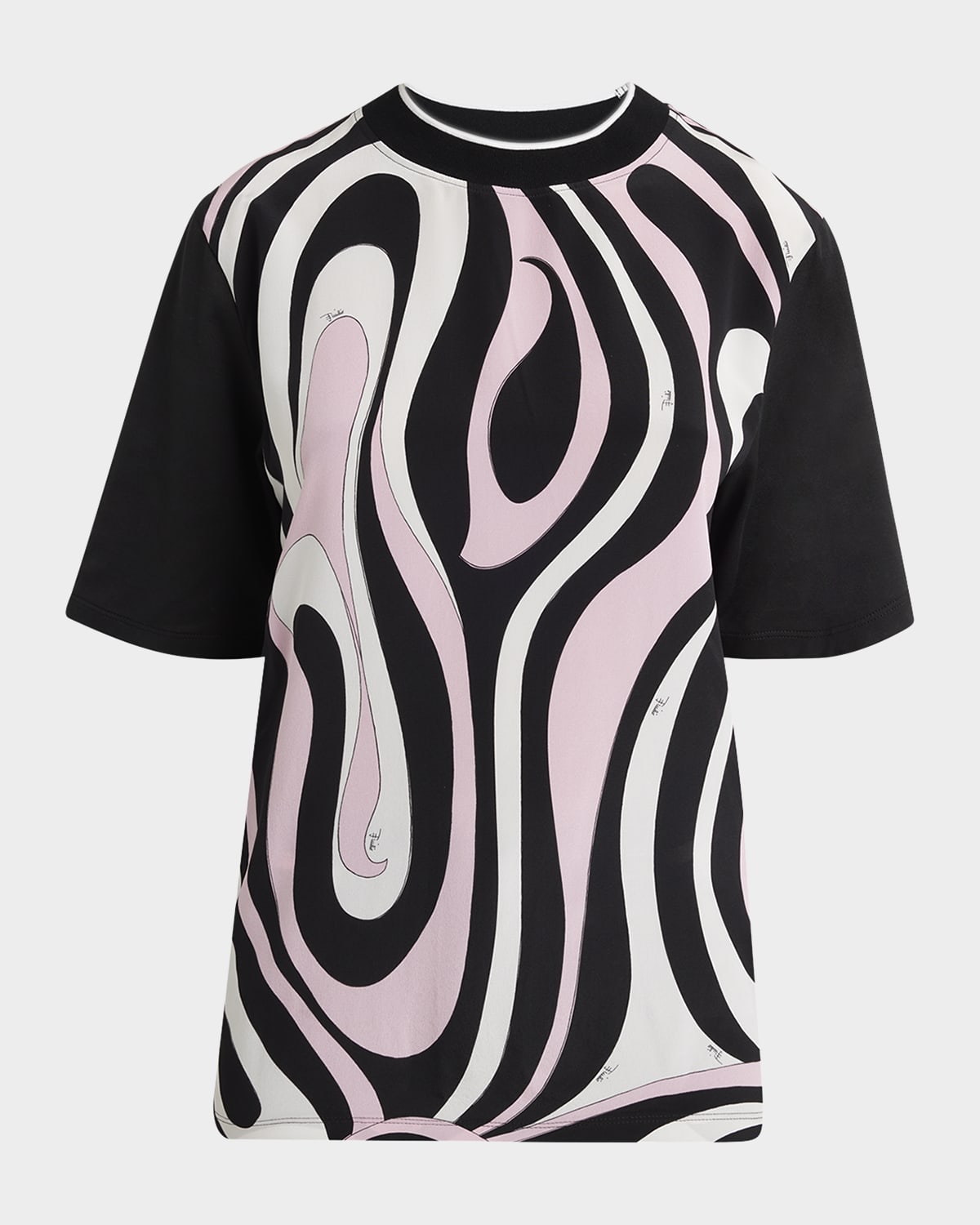 Pucci Marmo-Print Short-Sleeve T-Shirt | Neiman Marcus