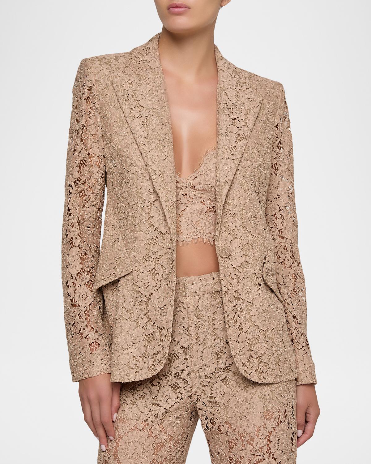 Chamberlain Floral Lace Blazer - thumbnail 4