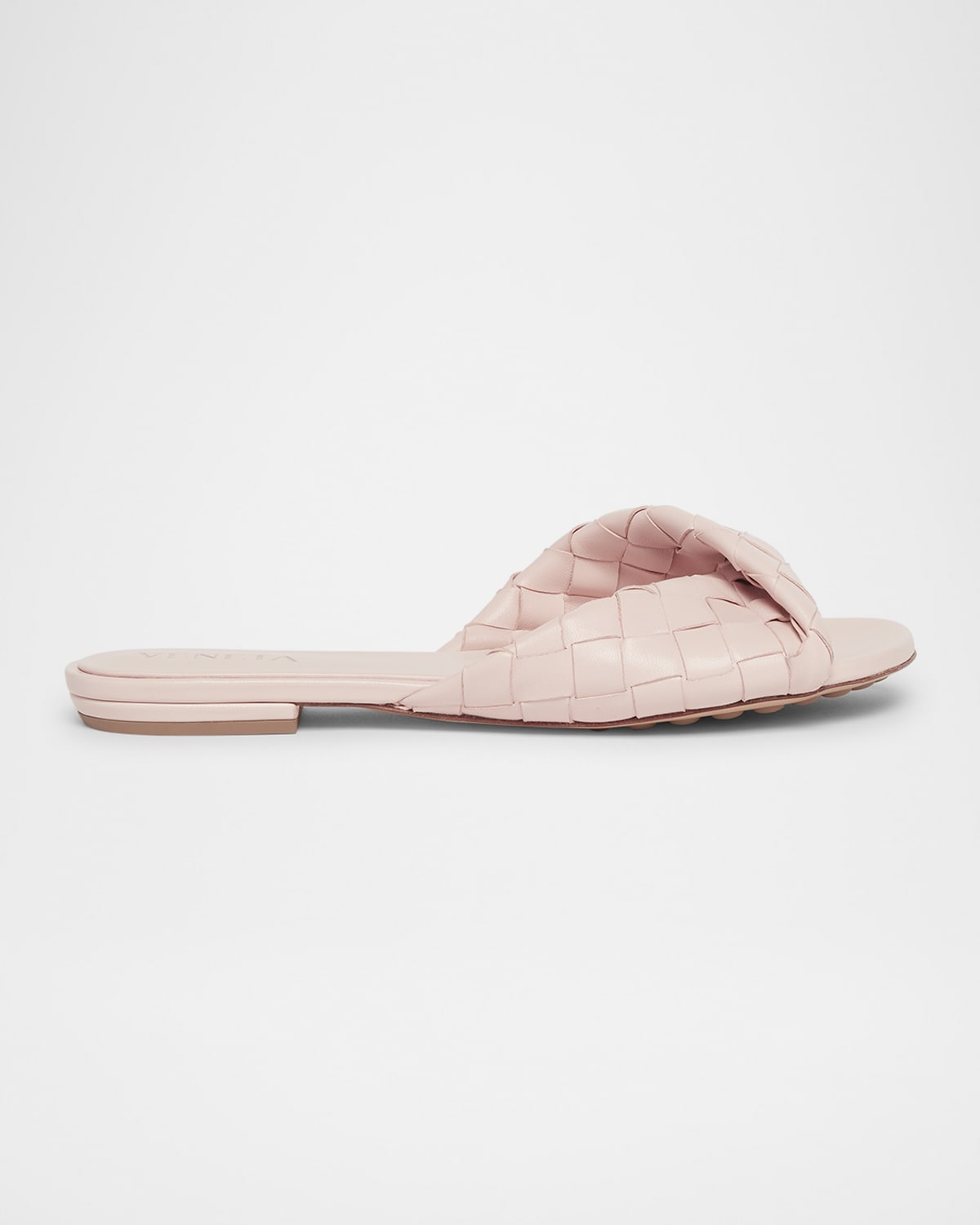 値下げ【BOTTEGA VENETA】 NAPPAフラットシューズ39 Bottega Veneta Blink Woven Napa Leather Flat Sandals | Neiman Marcus