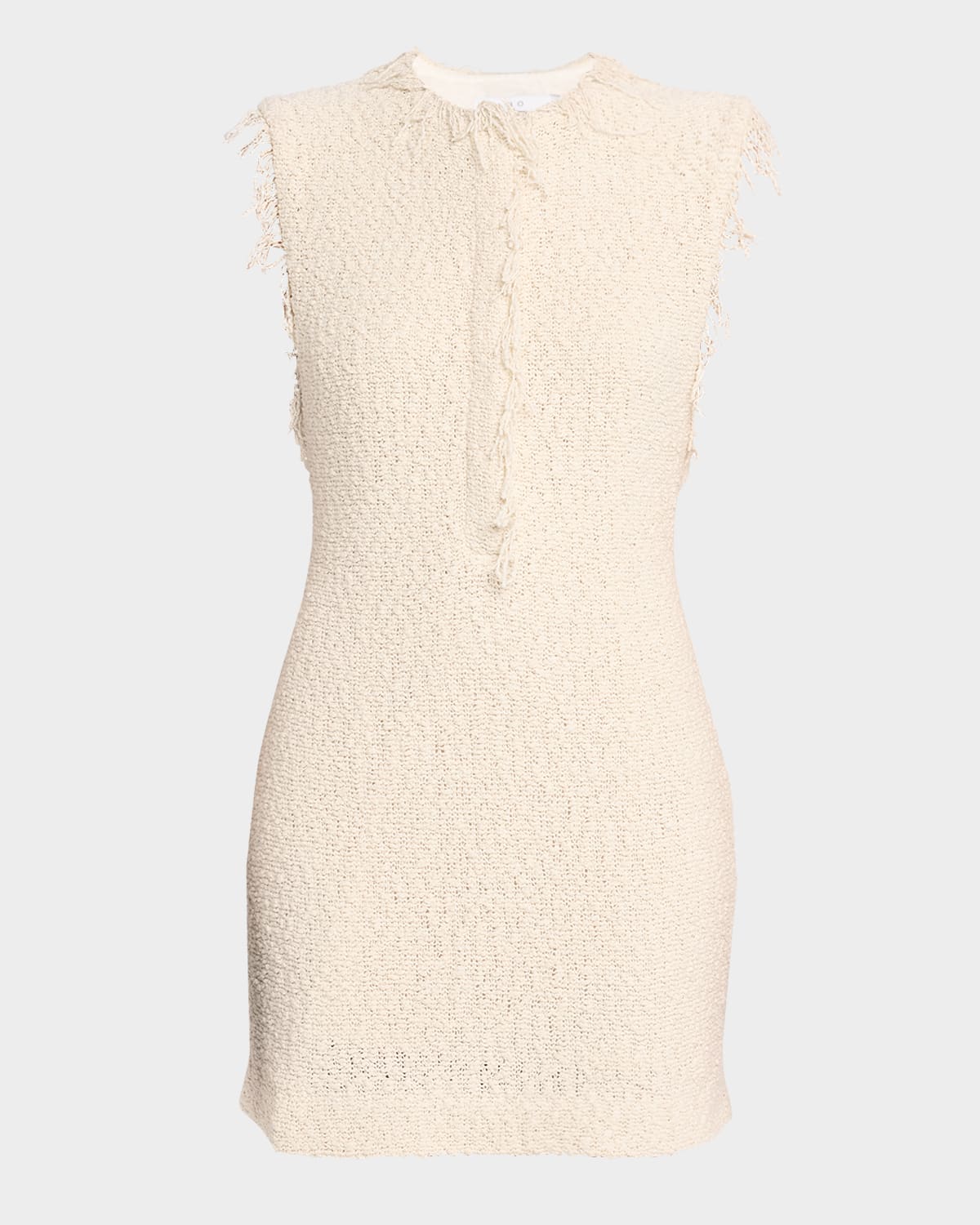 solai textured sleeveless mini dress