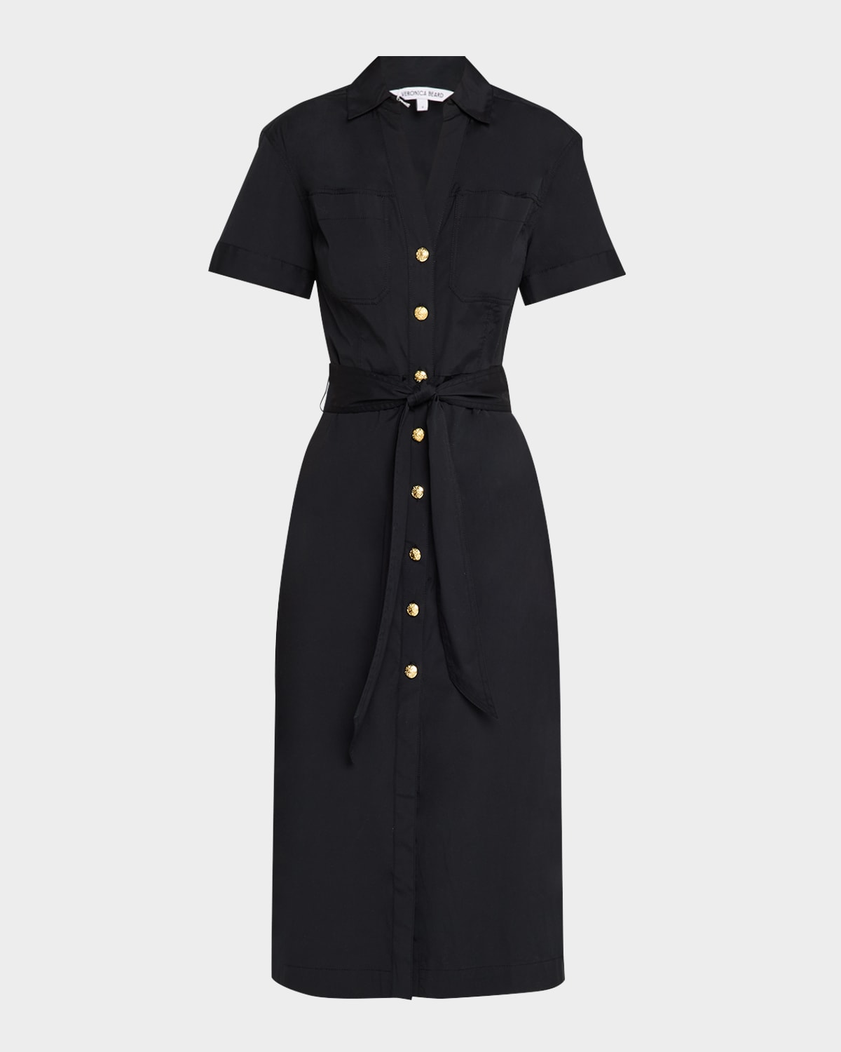 tabby short-sleeve midi shirtdress