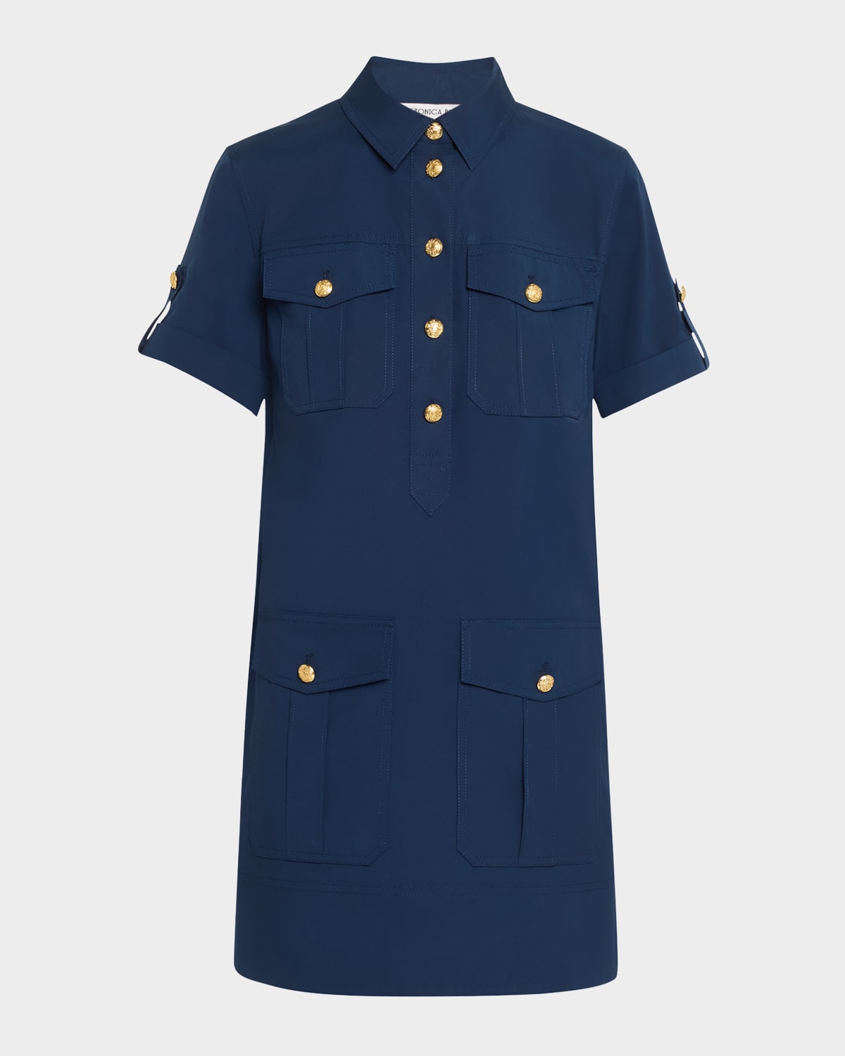 lucca short-sleeve cotton shirtdress