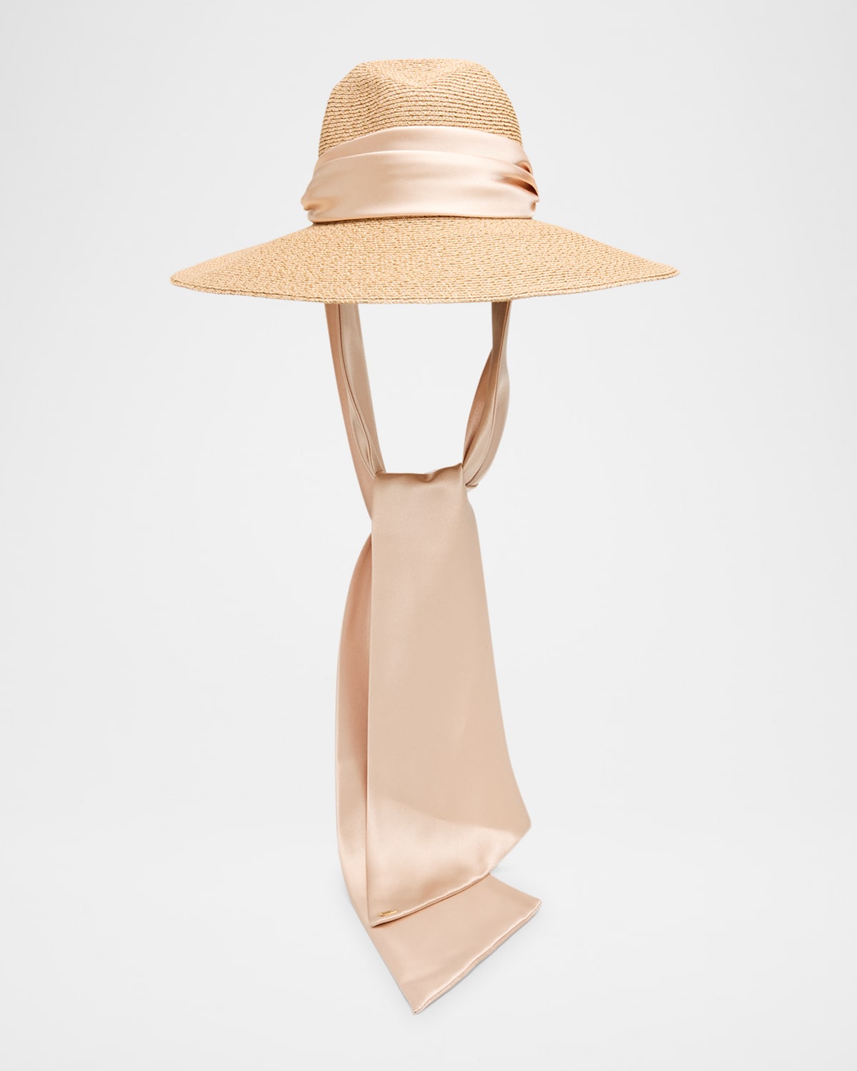 Eugenia Kim Cassidy Fedora With Organza Scarf | Neiman Marcus