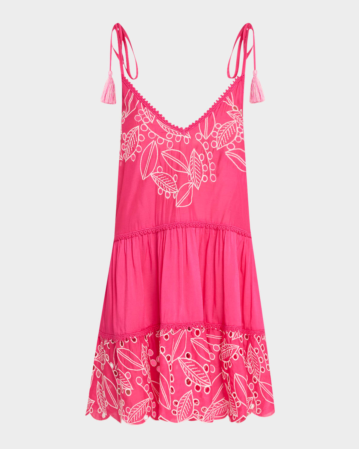 makenzy embroidered mini dress