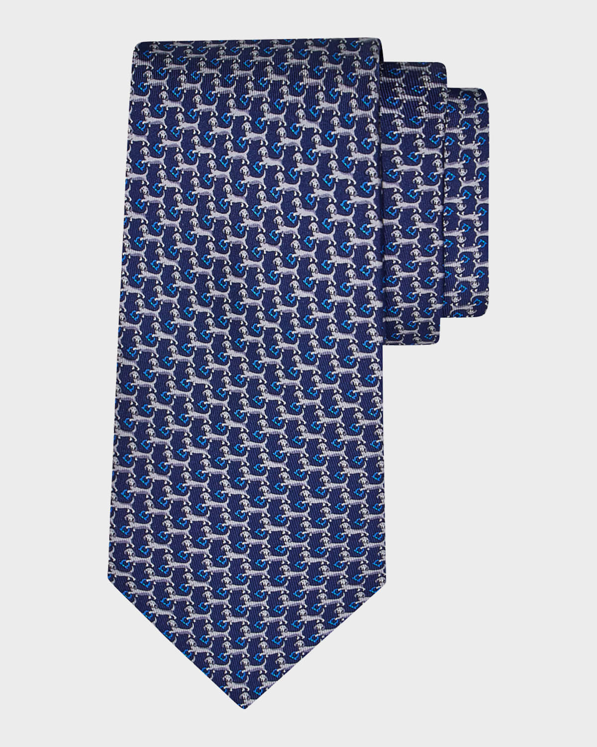 Ferragamo Men's Dachshund Silk and Wool Tie | Neiman Marcus