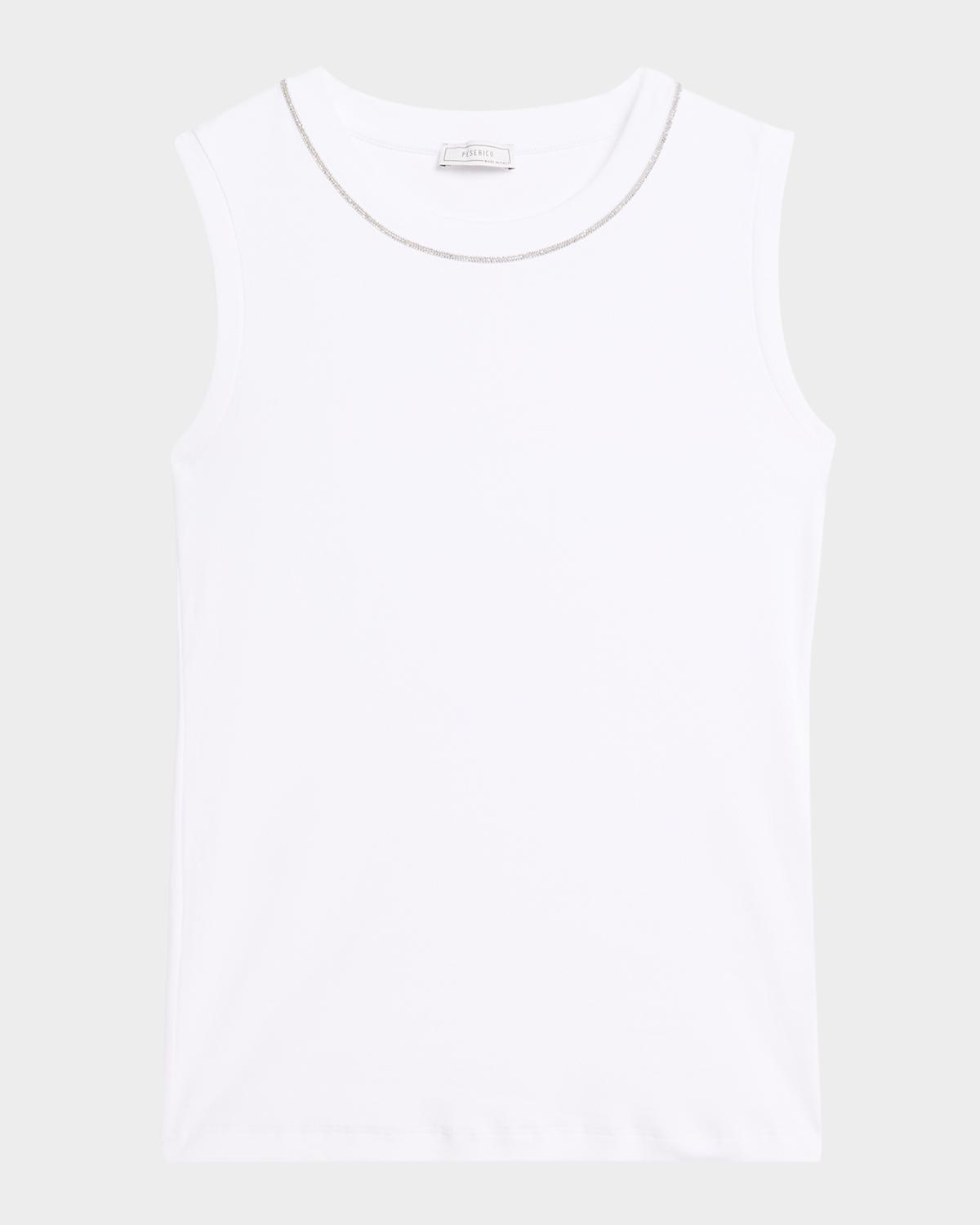 Punto Luce Crewneck Rib Knit Top