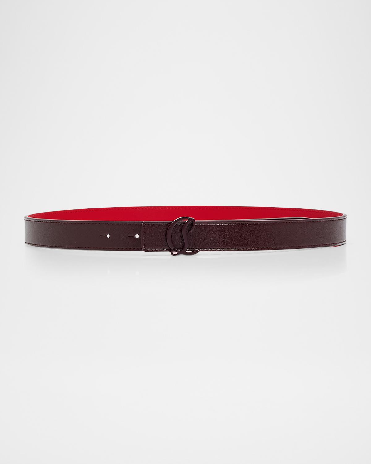 Christian Louboutin Loubi54 Reversible Belt in Calf Leather  display picture 2