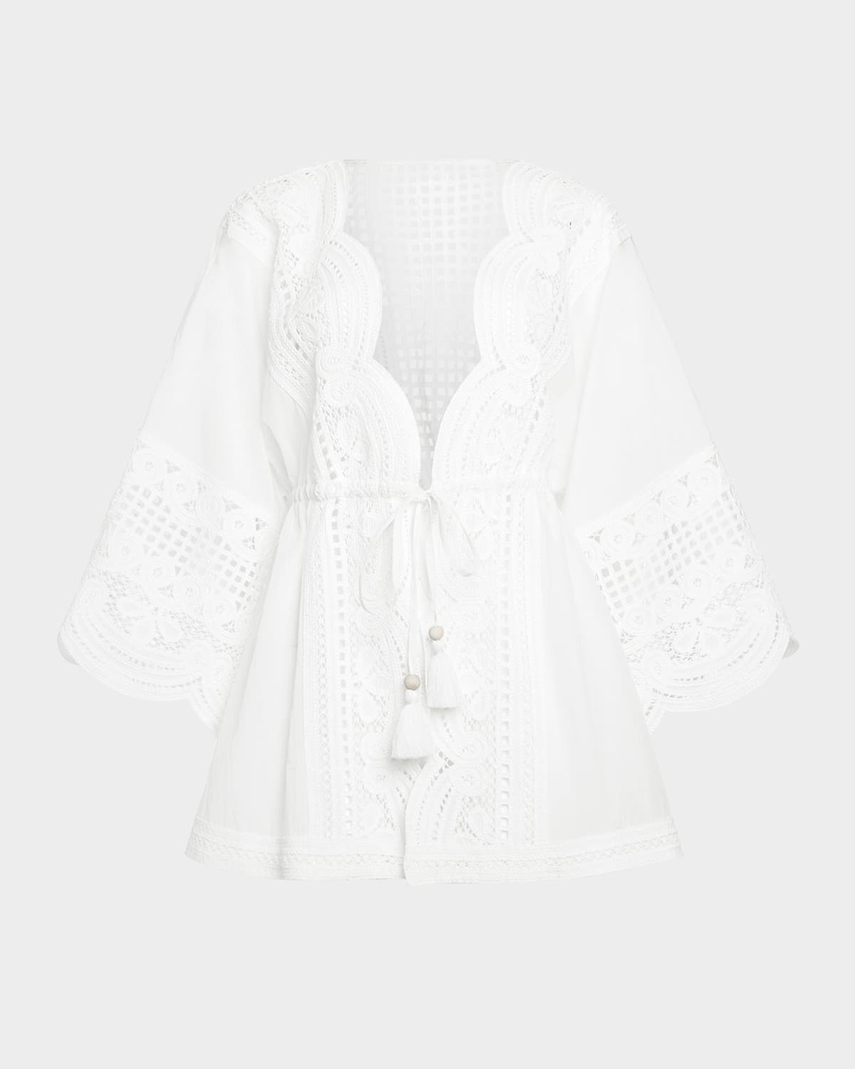 Ramy Brook Leilanni Embroidered Caftan Coverup | Neiman Marcus