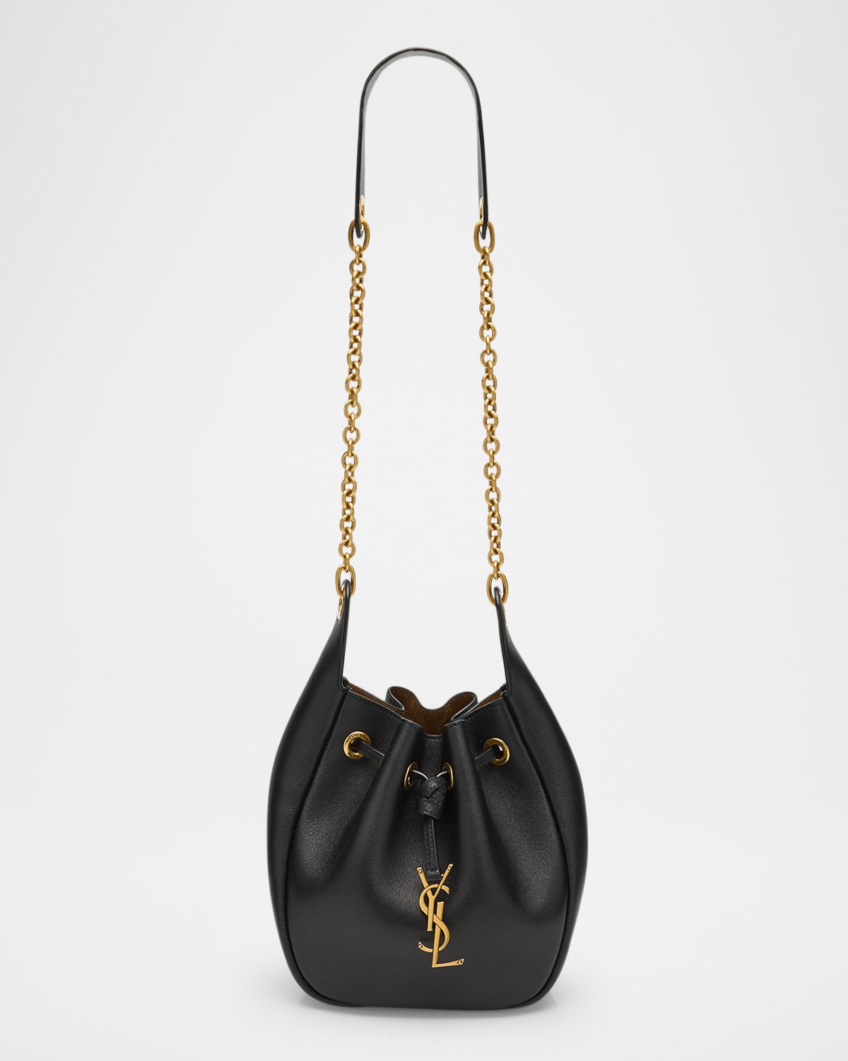 【SAINT LAURENT】bucket bag CASSANDRE レザー バケットバッグ Saint Laurent Cassandre YSL Bucket Bag in Leather | Neiman
