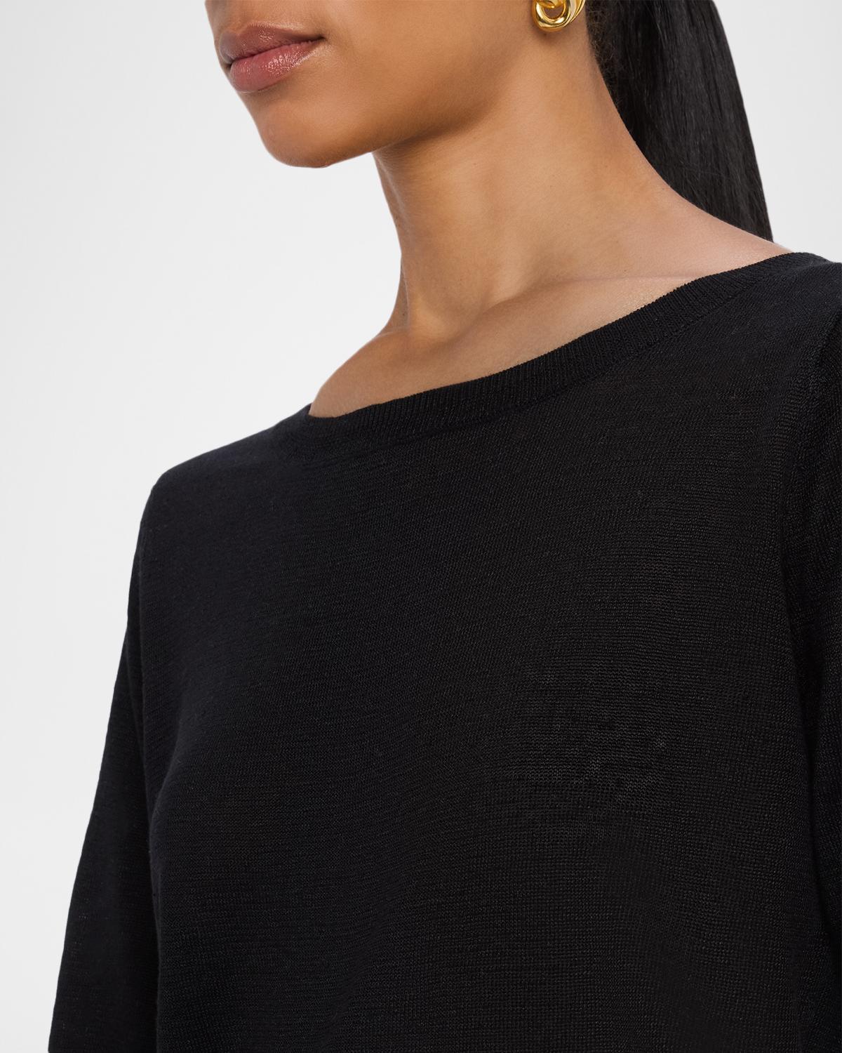 Linen Boatneck Top - thumbnail 5