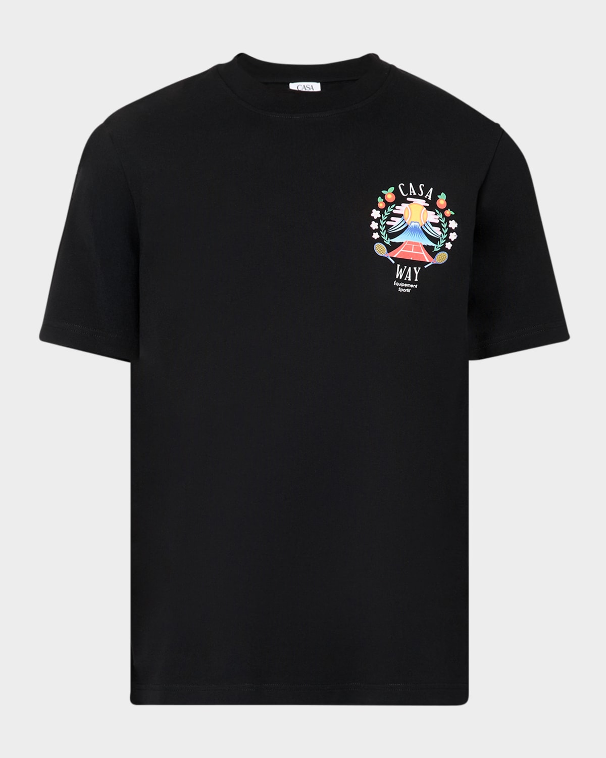 【関税込み】CASABLANCA Mountains Waves Screen T-Shirt Casablanca Mountains Waves Screen T-Shirt - White
