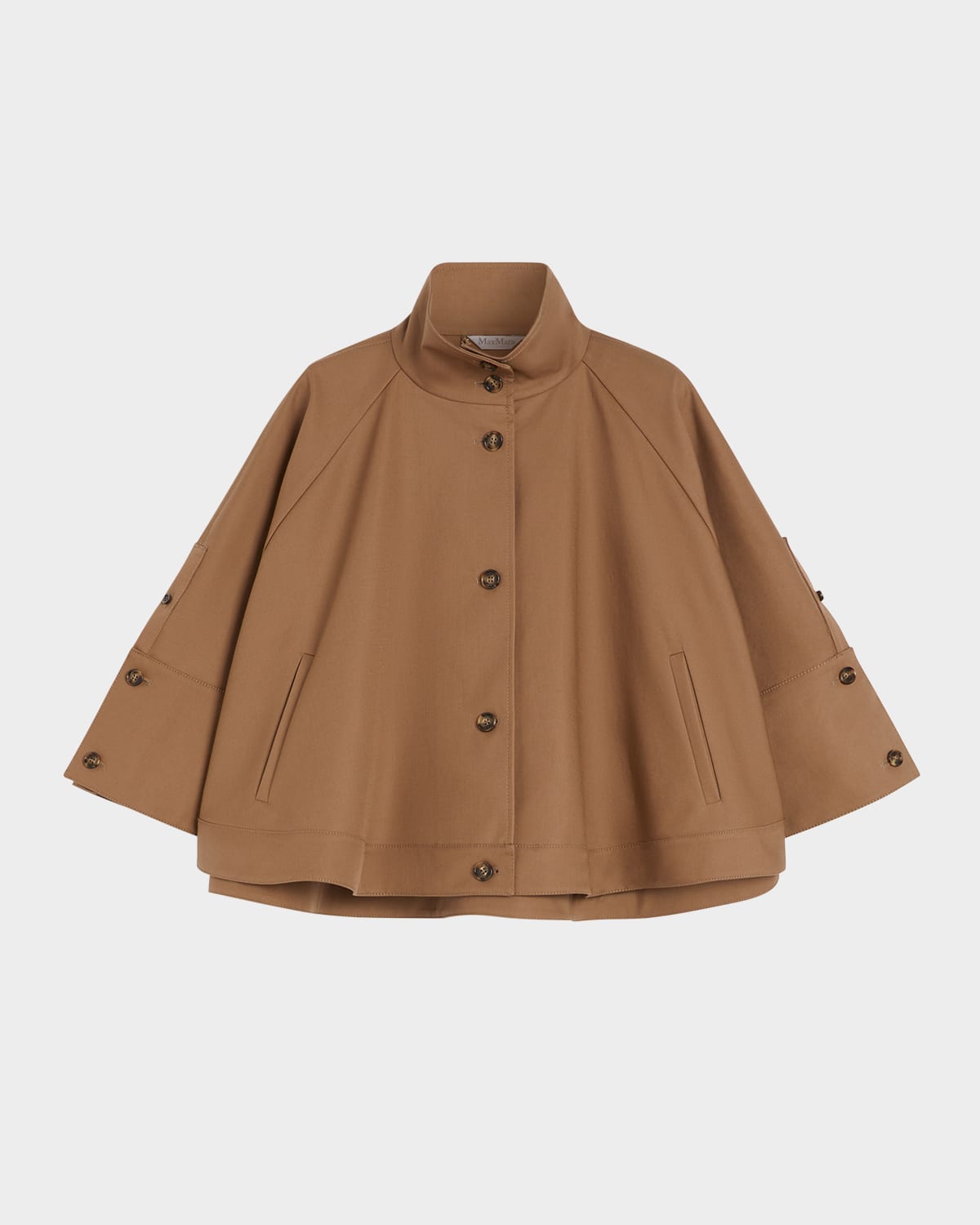 ジャケット MAX MARA Fulcro cotton cape Max Mara Fulcro Single-Breasted Cotton Gabardine Cape