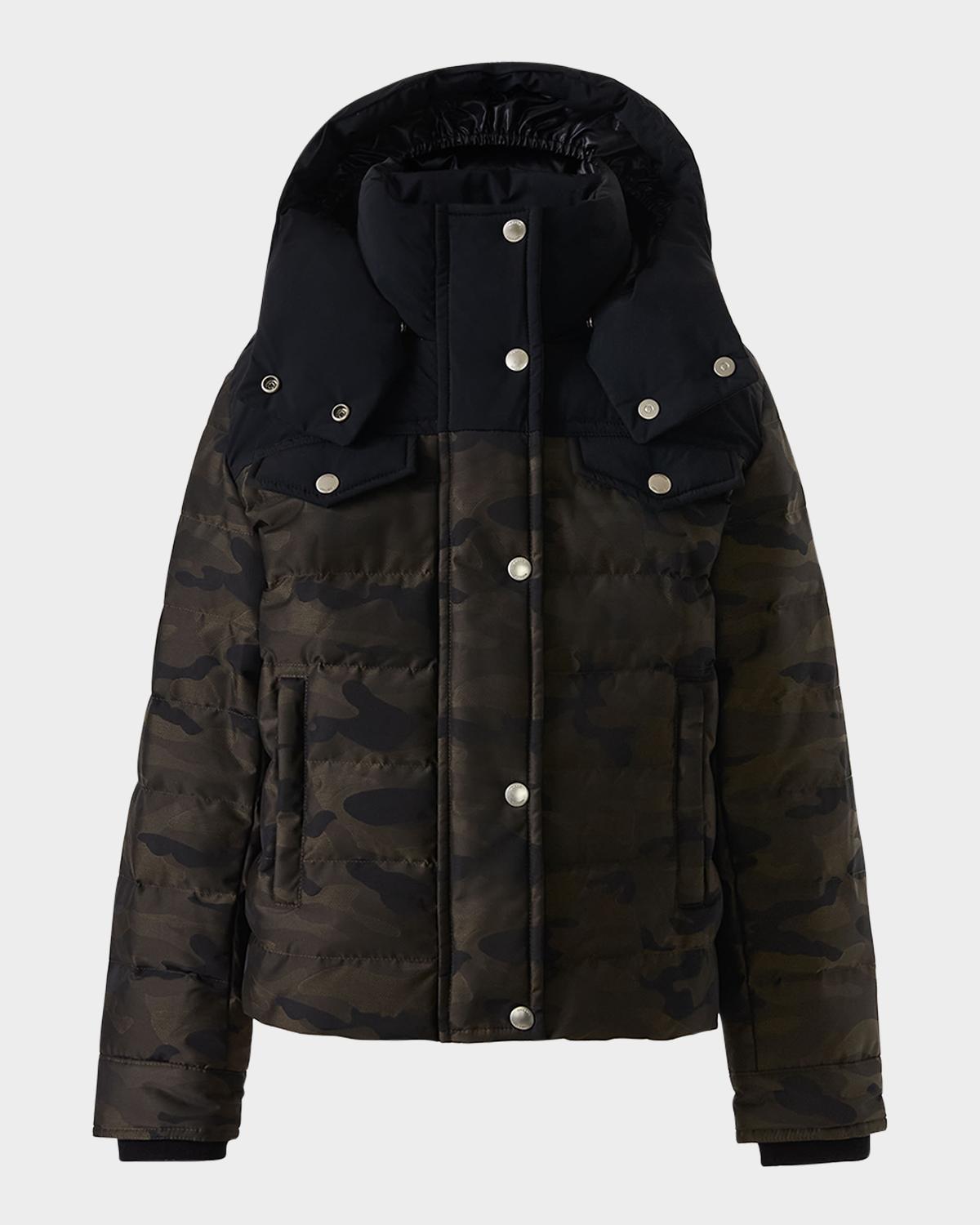 MACKAGE 아드리엘 후드 카모 다운 자켓 2-6