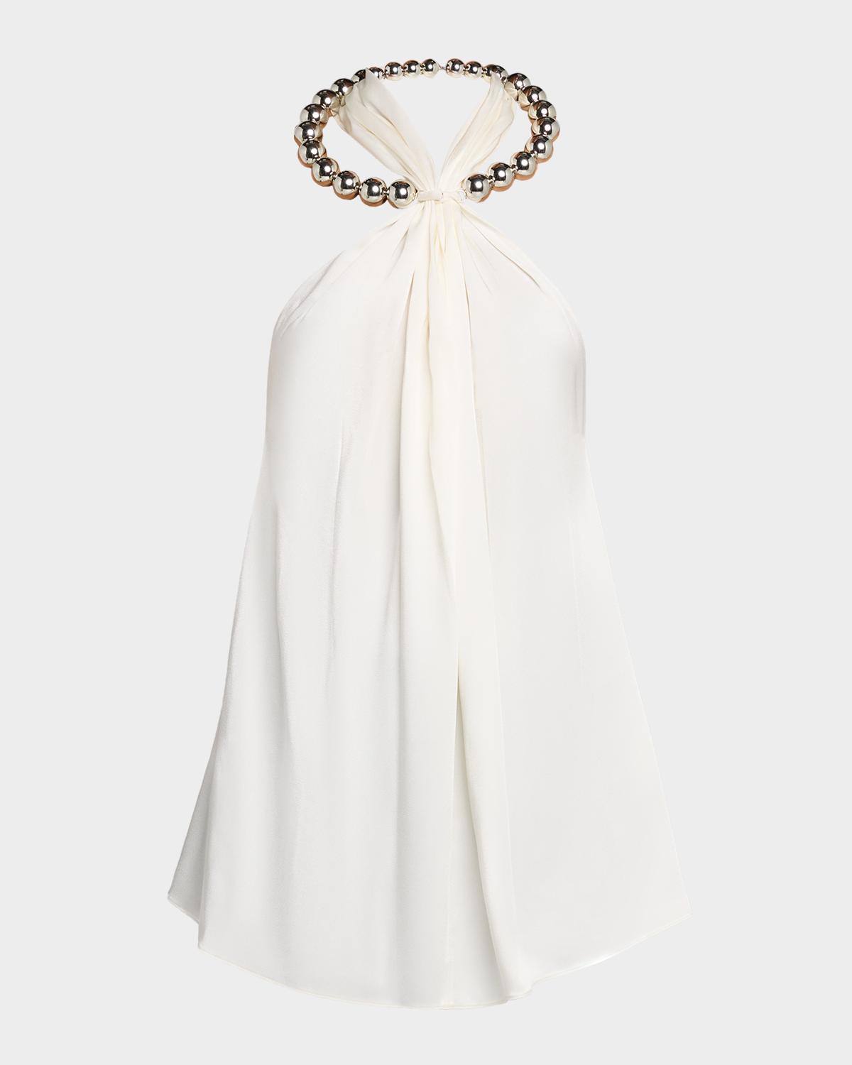Stella McCartney Sphere Embellished Halter Top | Neiman Marcus