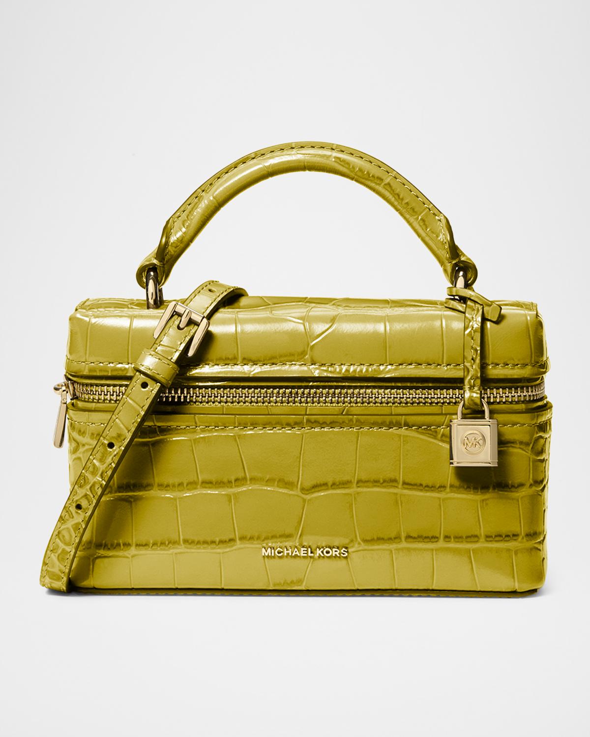 MICHAEL Michael Kors Jana XS Croc-Embossed Leather Crossbody Bag