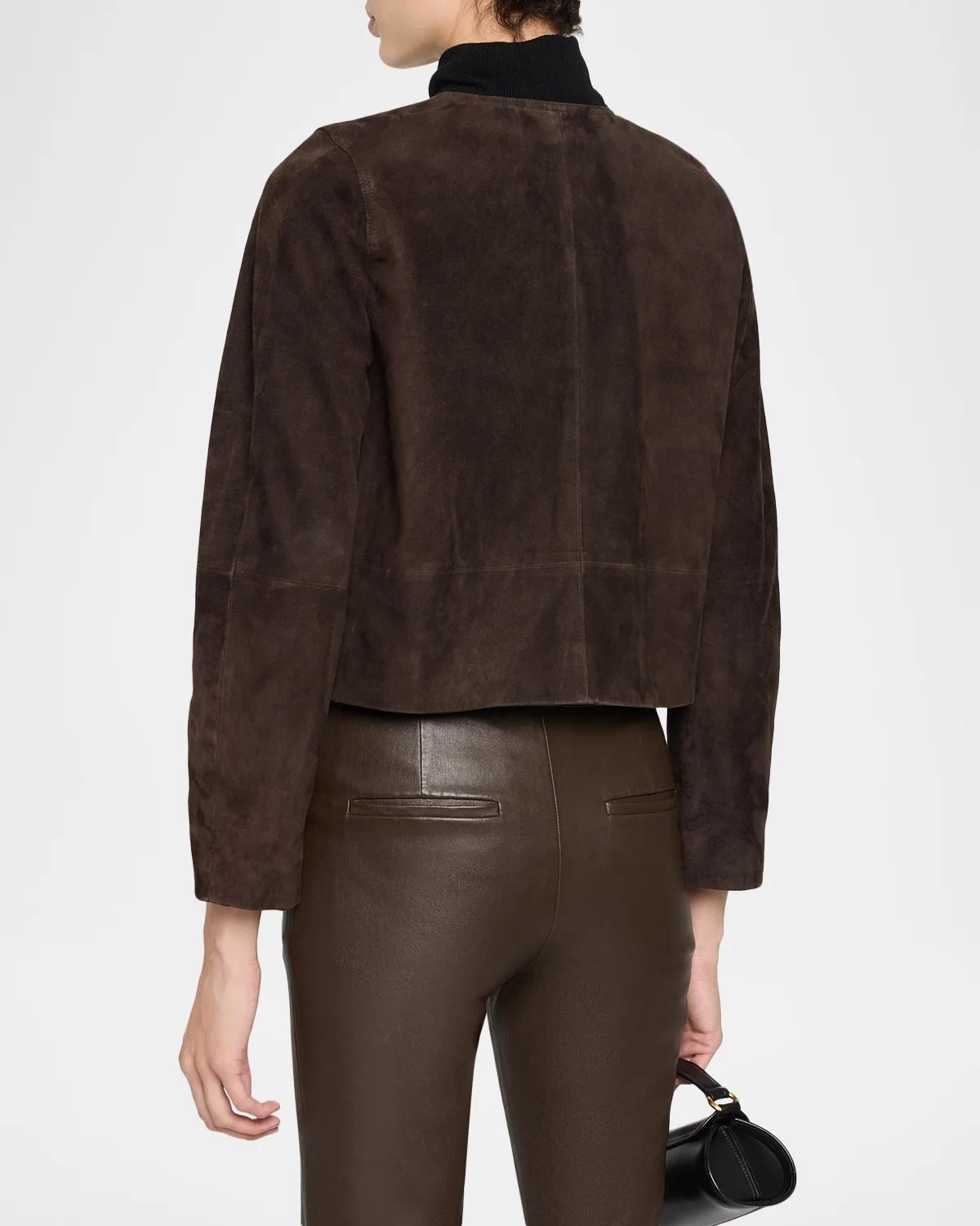 Cropped Suede Jacket - thumbnail 3