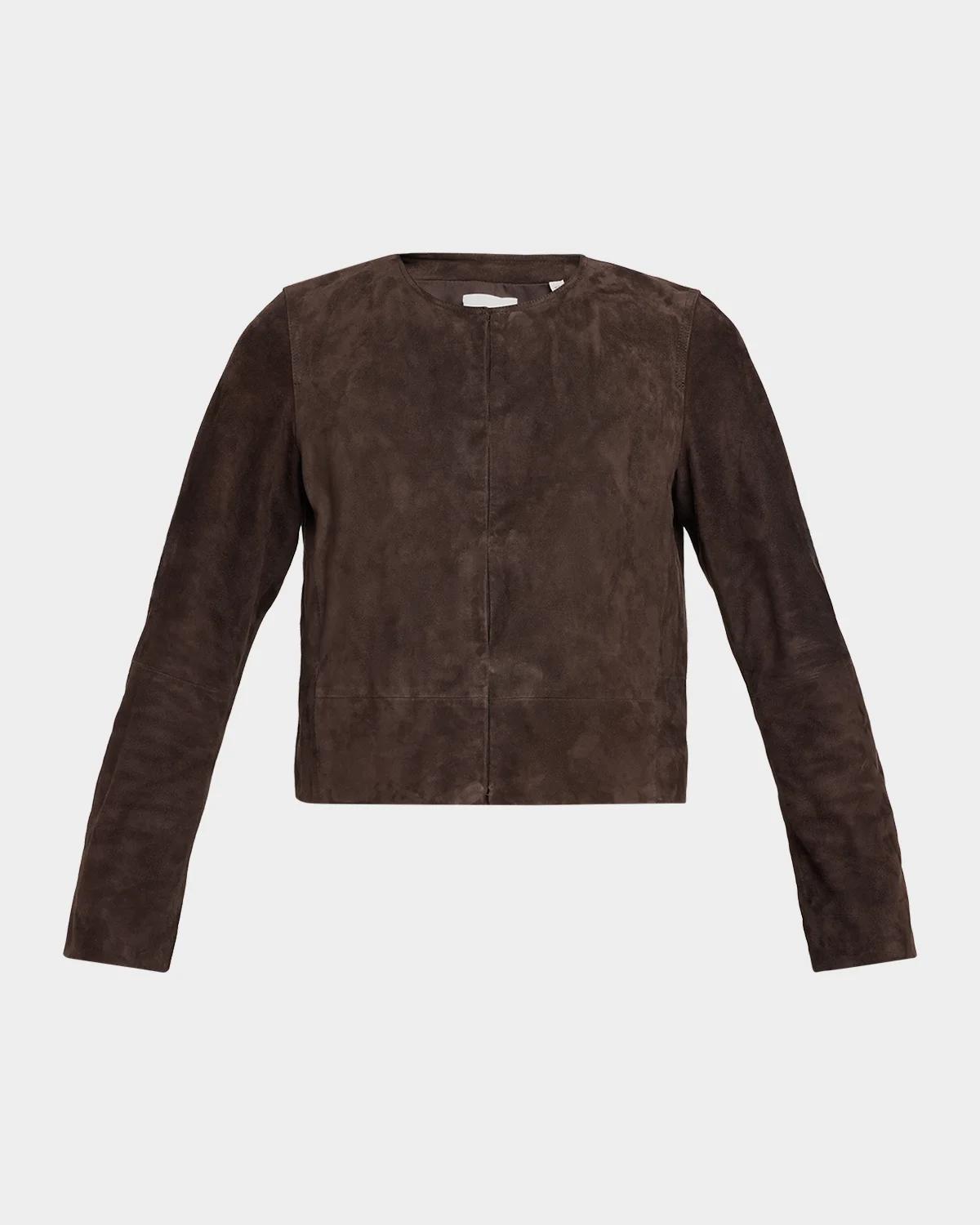 Cropped Suede Jacket