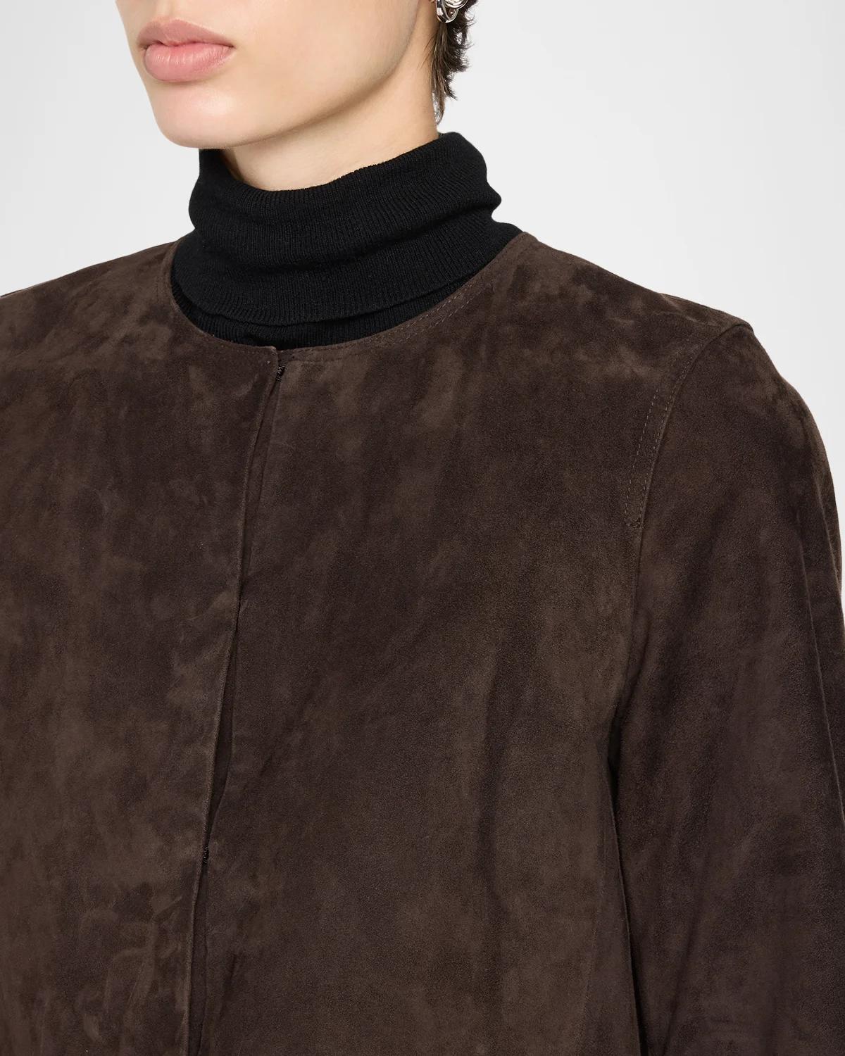Cropped Suede Jacket - thumbnail 5