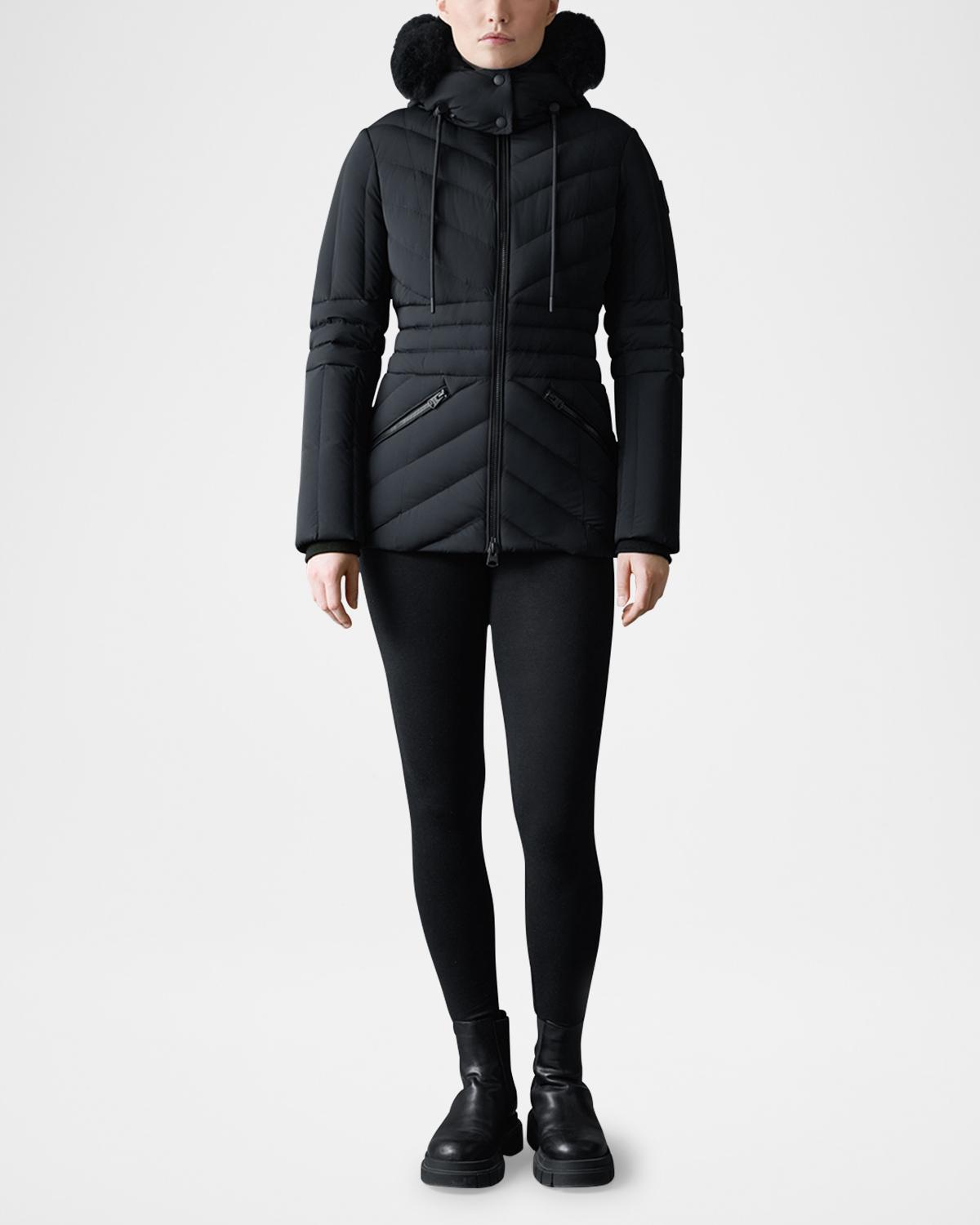 MACKAGE 나디아 SH 퀼팅 다운 자켓 탈부착 후드