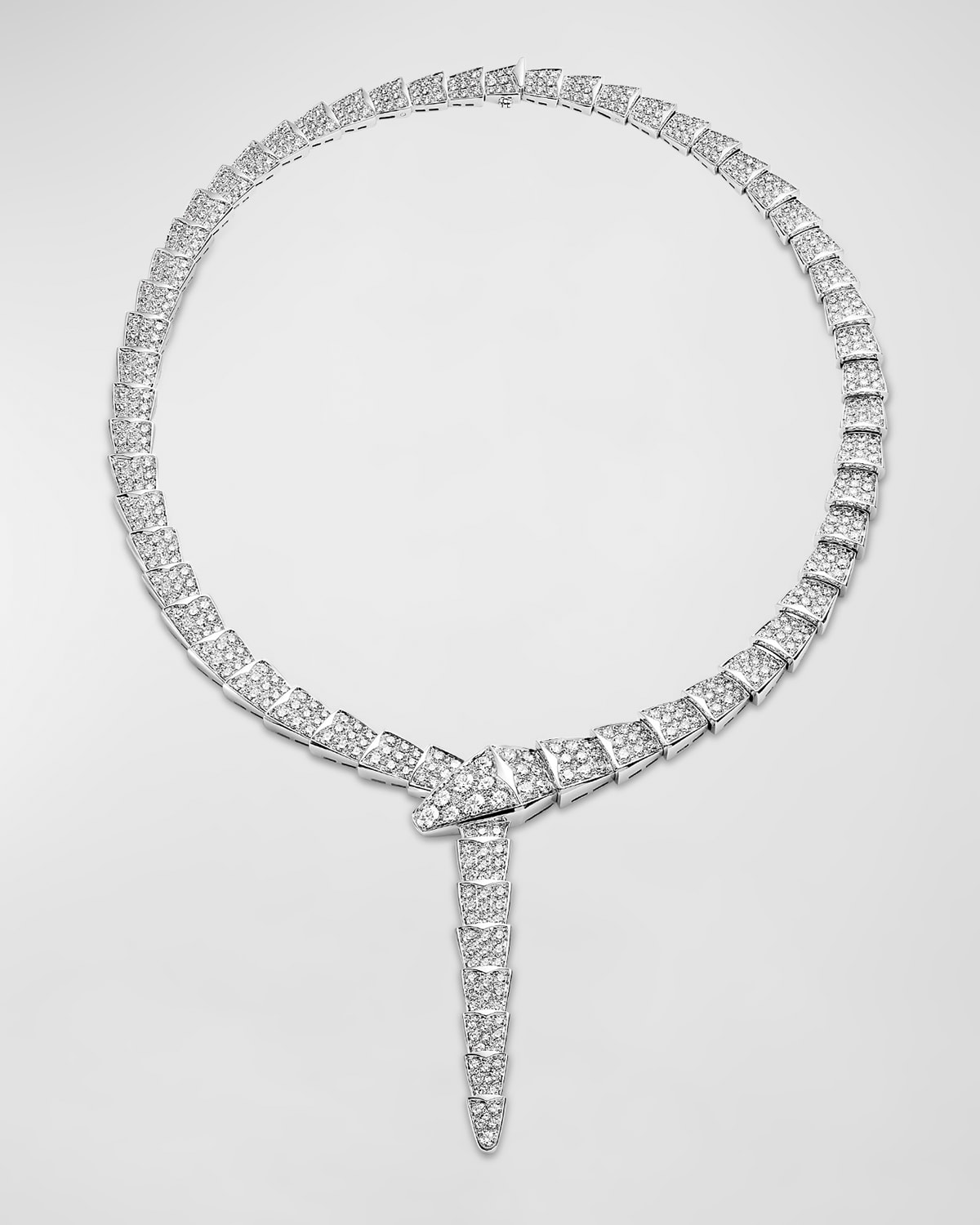 BVLGARI Serpent Pink Gold Diamond Necklace Neiman Marcus