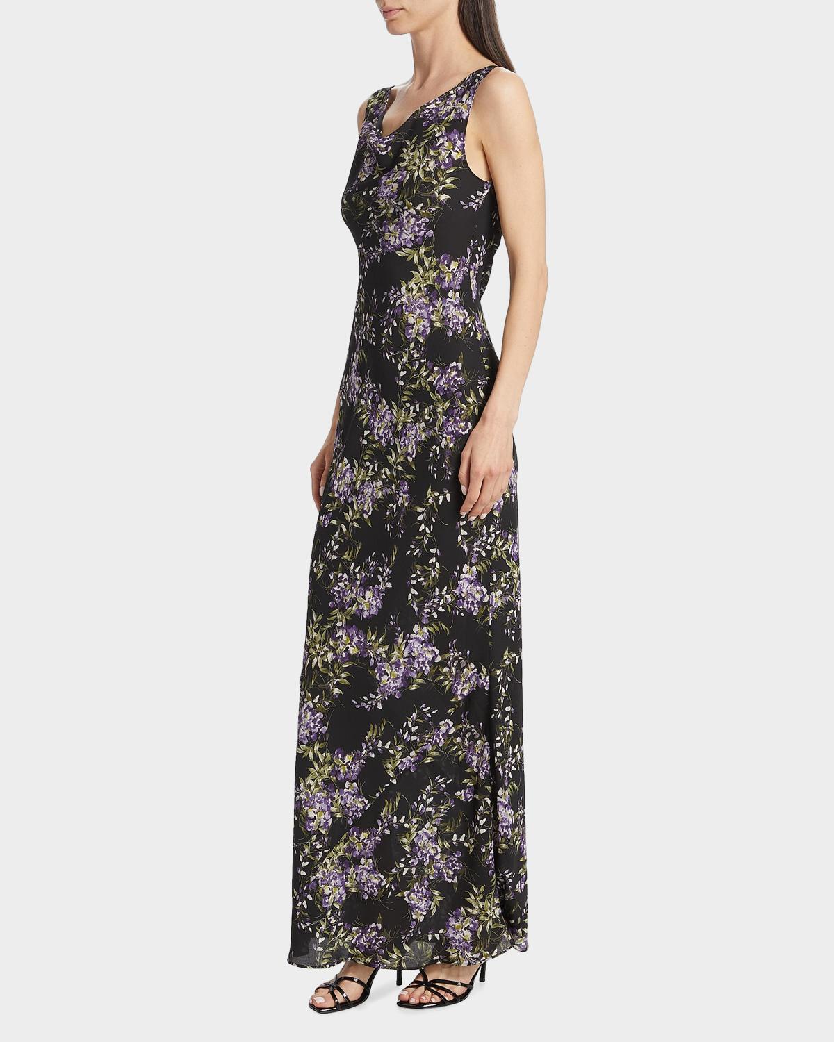 Floral Cowlneck Maxi Dress - thumbnail 6