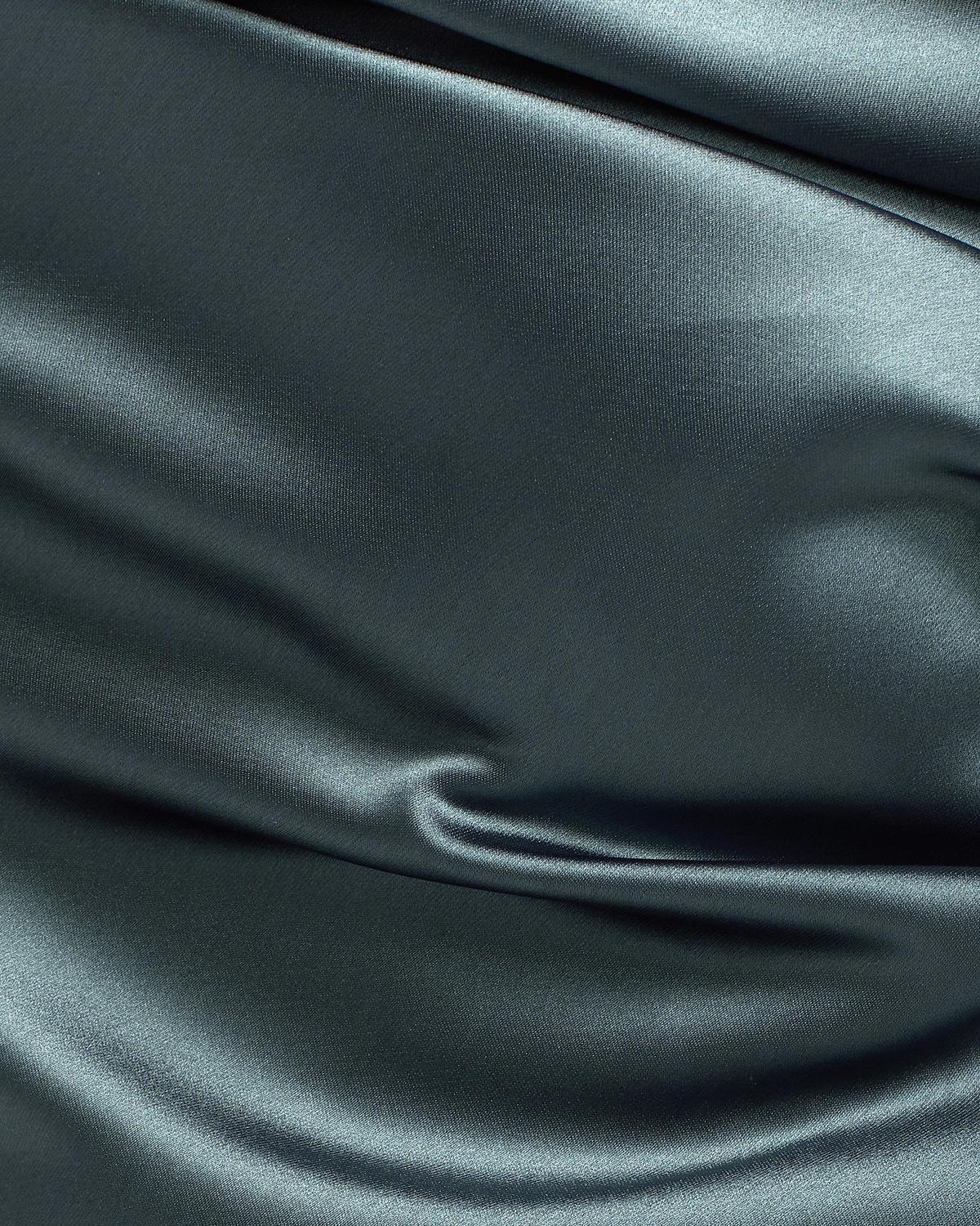 Satin One-Shoulder Gown - thumbnail 6