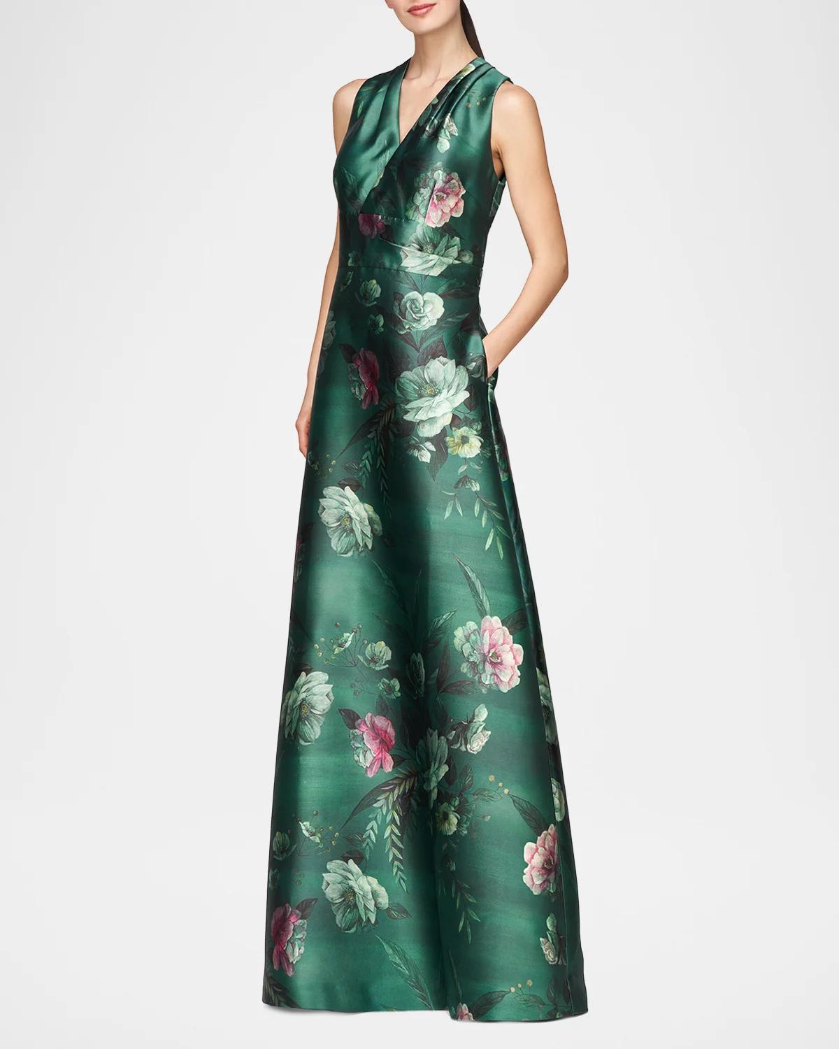 Rosalind Floral Print Gown - thumbnail 4