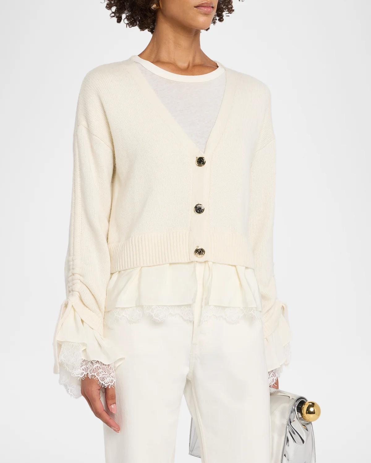 Atley Lace-Trim Cardigan - thumbnail 9