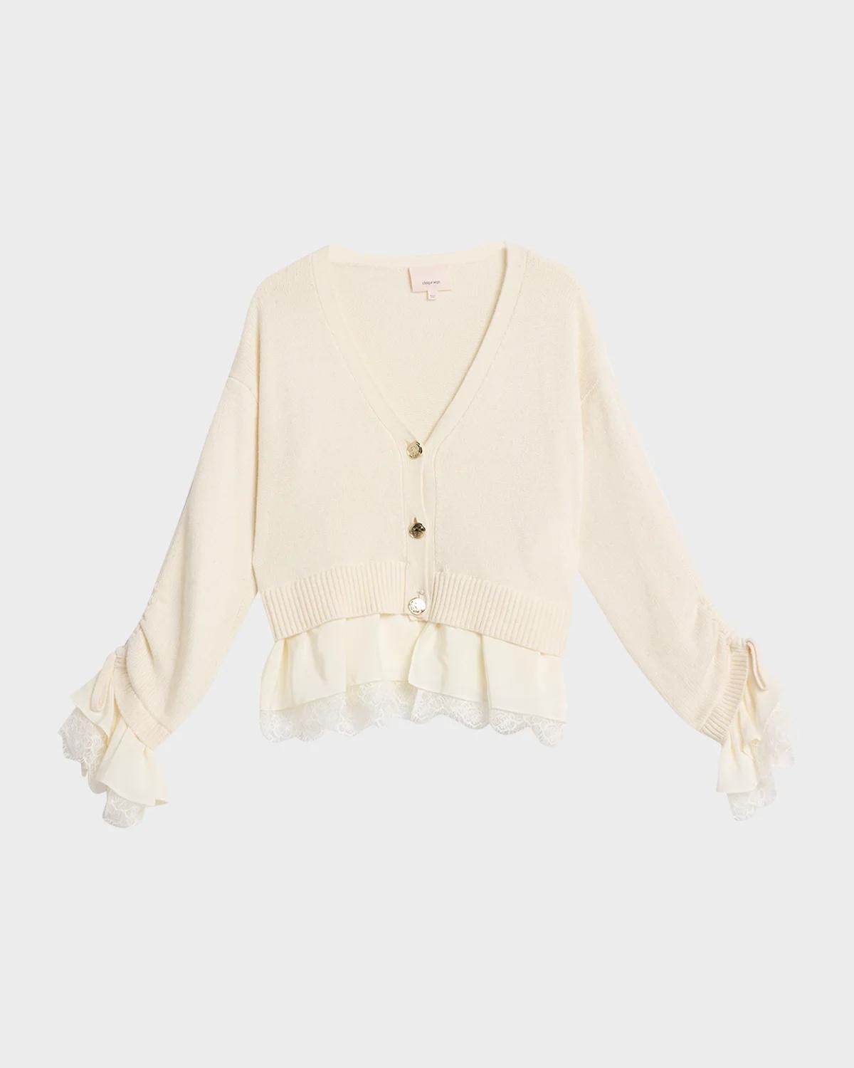 Atley Lace-Trim Cardigan - thumbnail 6
