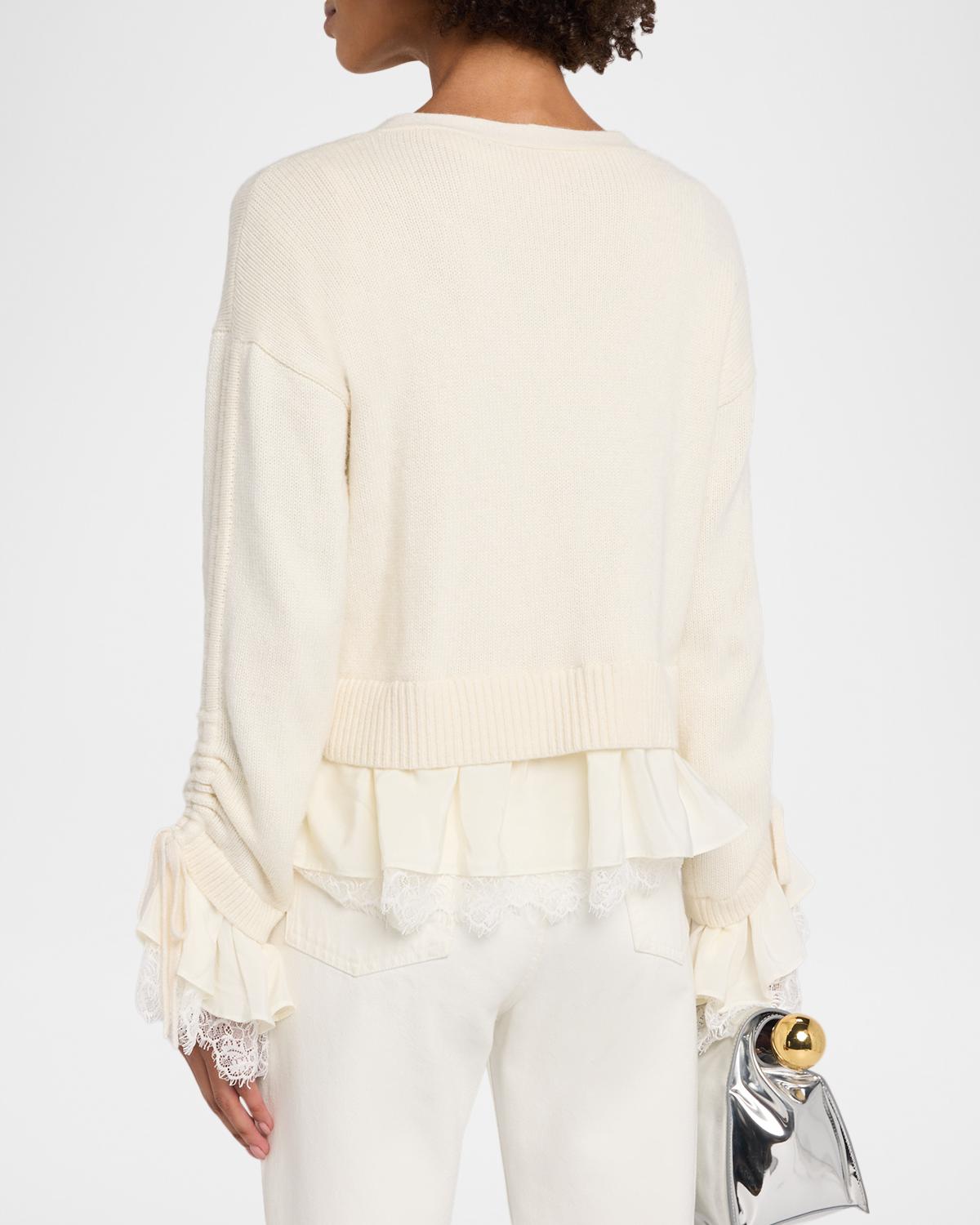 Atley Lace-Trim Cardigan - thumbnail 3