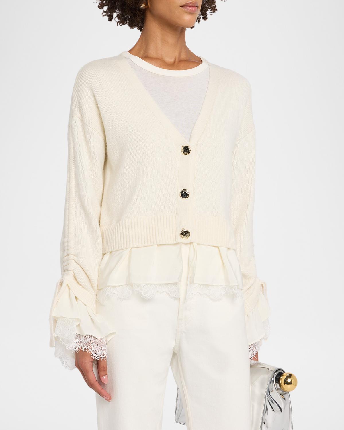 Atley Lace-Trim Cardigan - thumbnail 4
