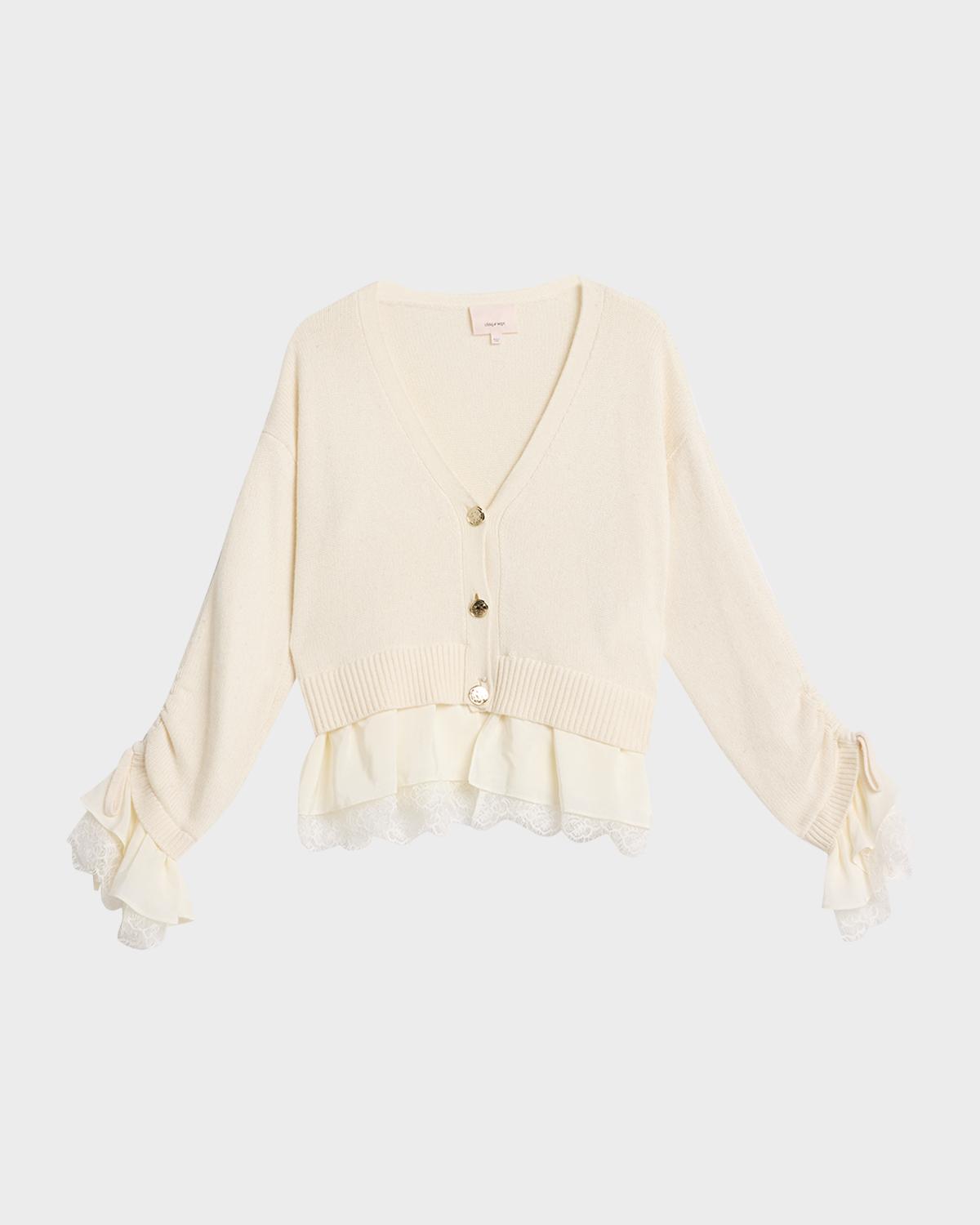 Atley Lace-Trim Cardigan