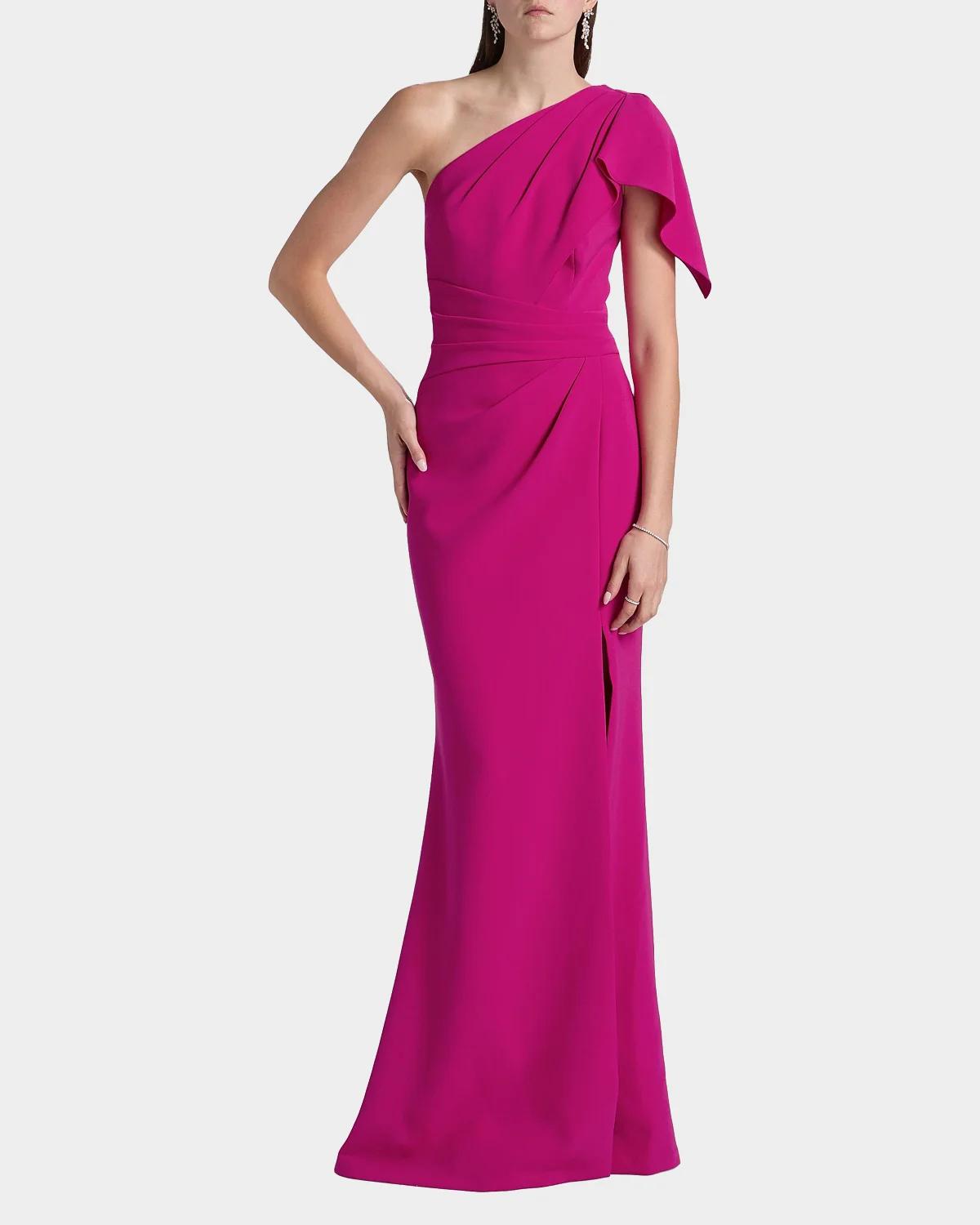 One-Shoulder Sheath Gown - thumbnail 2