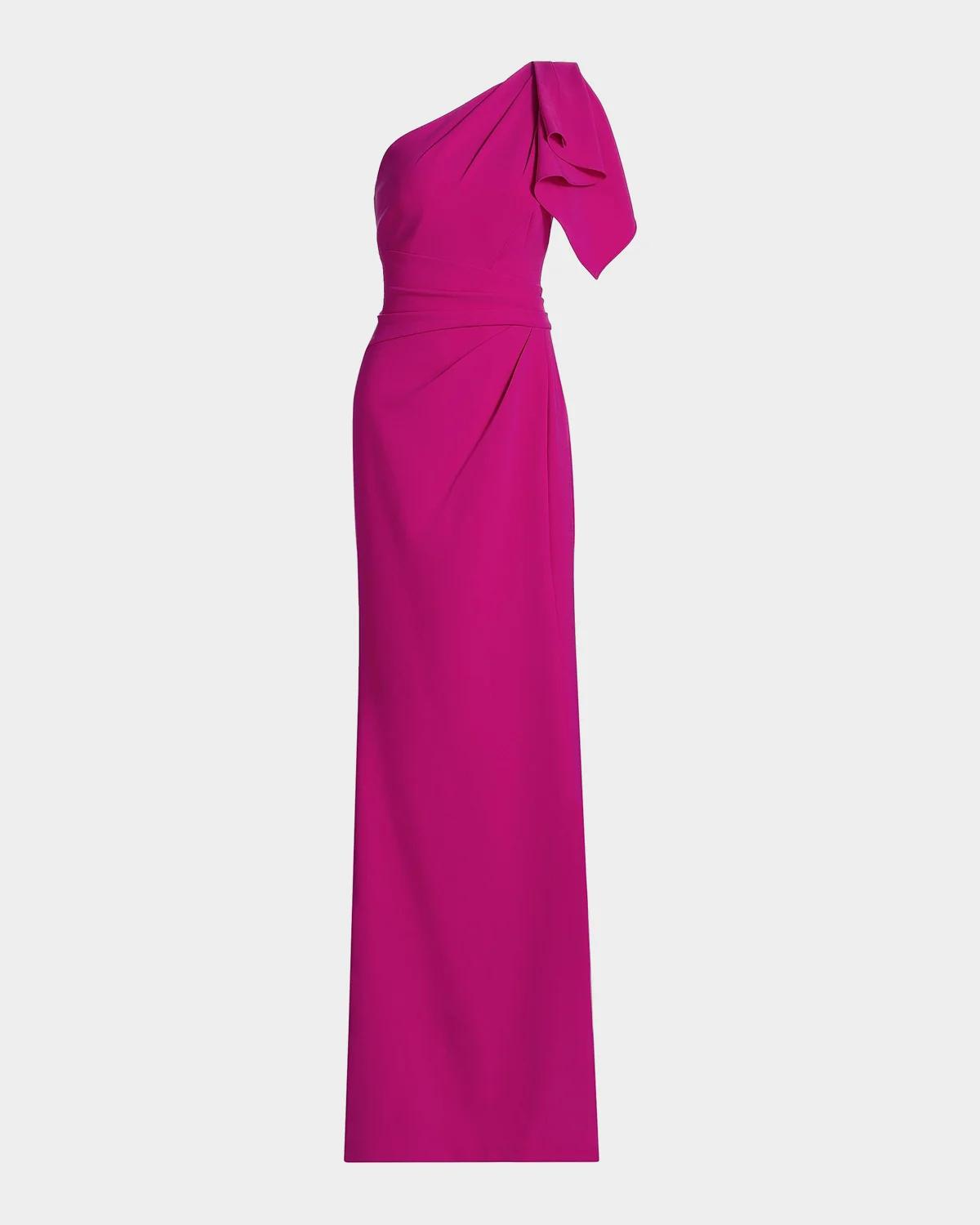 One-Shoulder Sheath Gown
