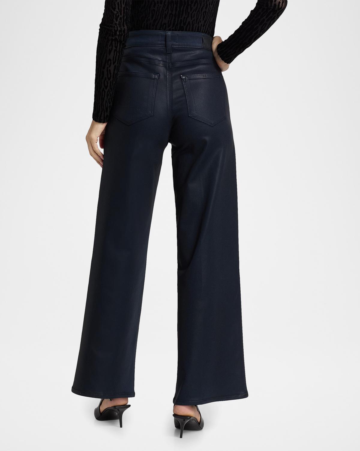 Anessa Coated High-Rise Wide-Leg Jeans - thumbnail 3