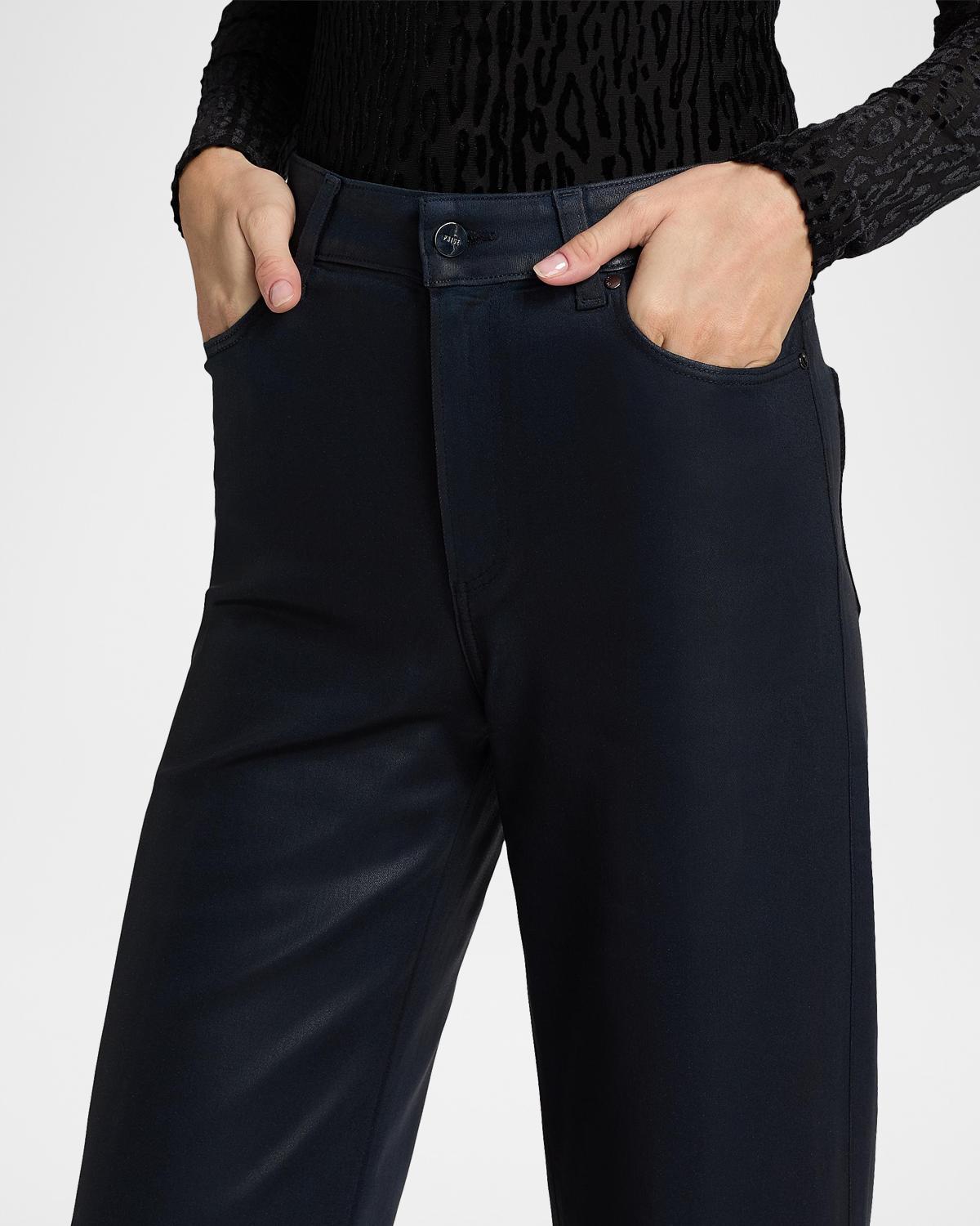 Anessa Coated High-Rise Wide-Leg Jeans - thumbnail 7
