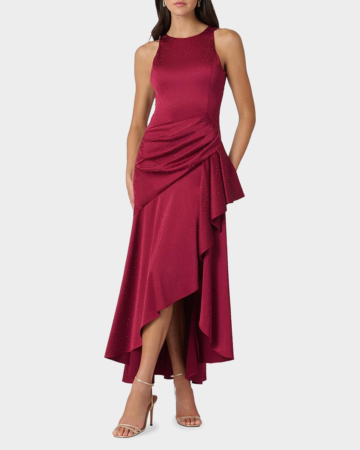 Verena Embellished Draped Midi Dress - thumbnail 2