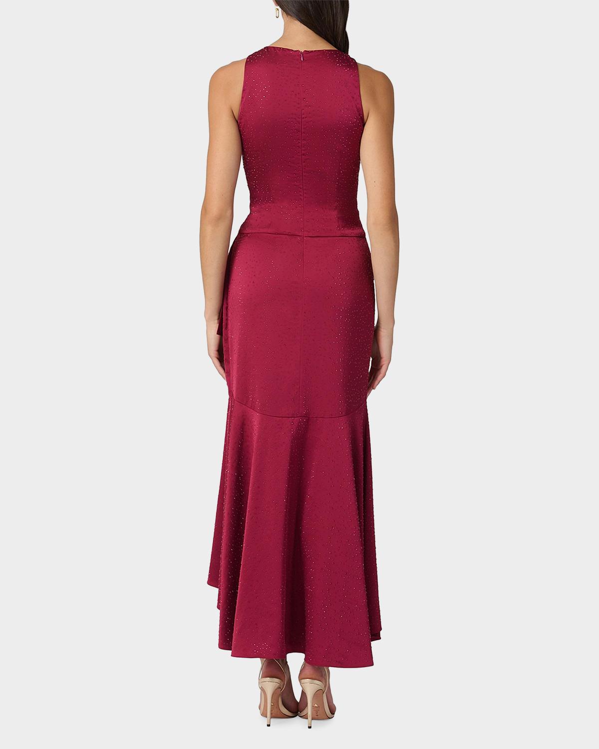 Verena Embellished Draped Midi Dress - thumbnail 3