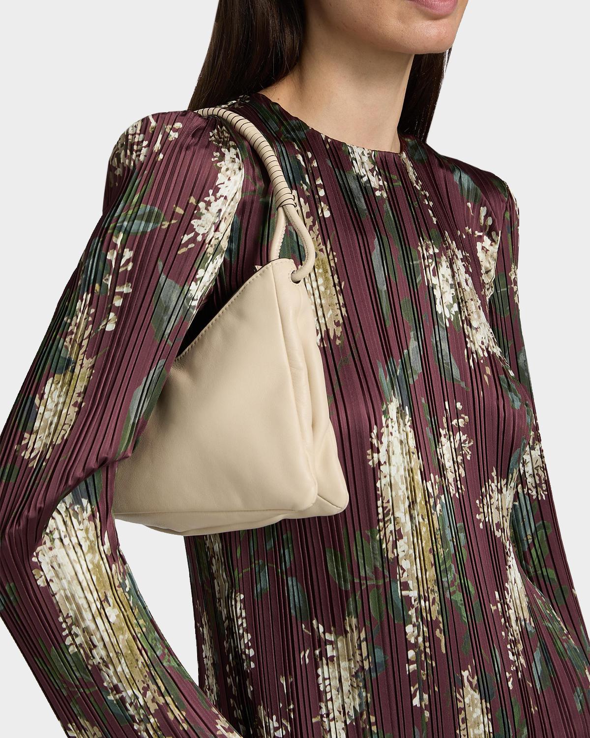 Floral Micro-Pleated Crewneck Top - thumbnail 7
