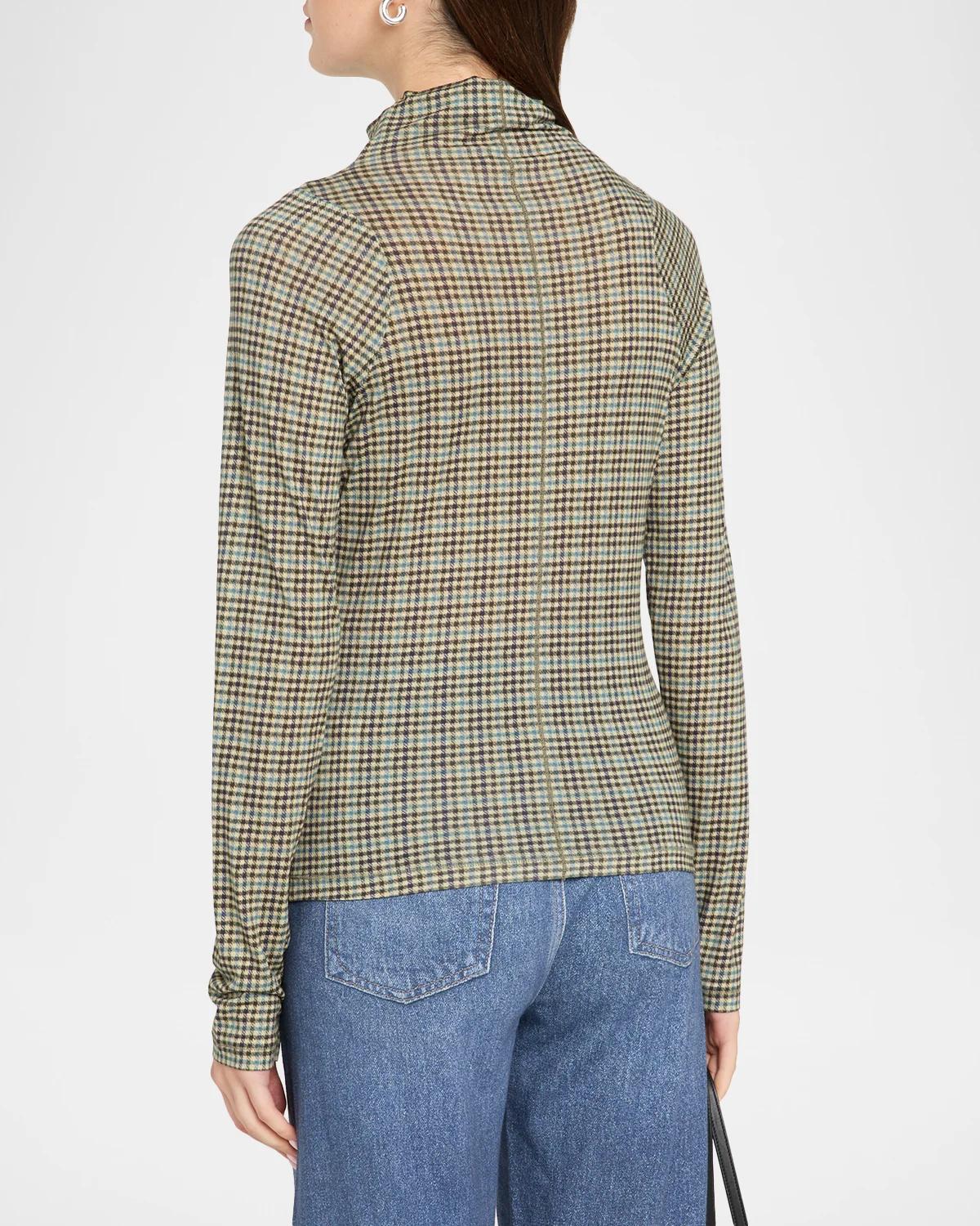 Shaw Plaid Turtleneck Top - thumbnail 3