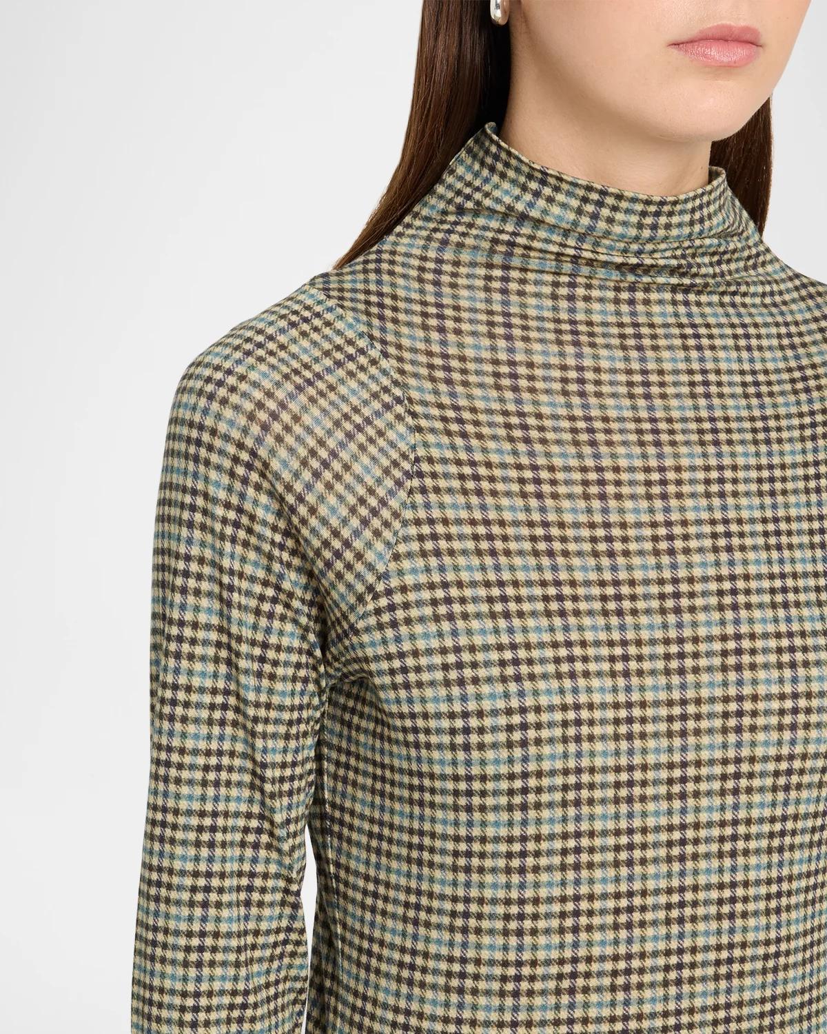 Shaw Plaid Turtleneck Top - thumbnail 5