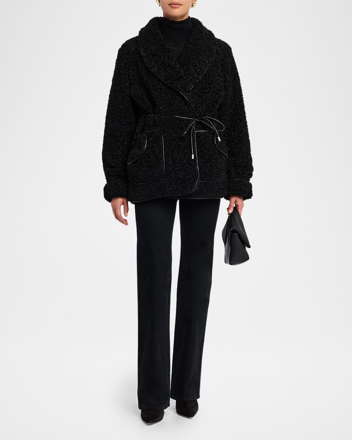 Kimia Tie Waist Sherpa Jacket - thumbnail 2