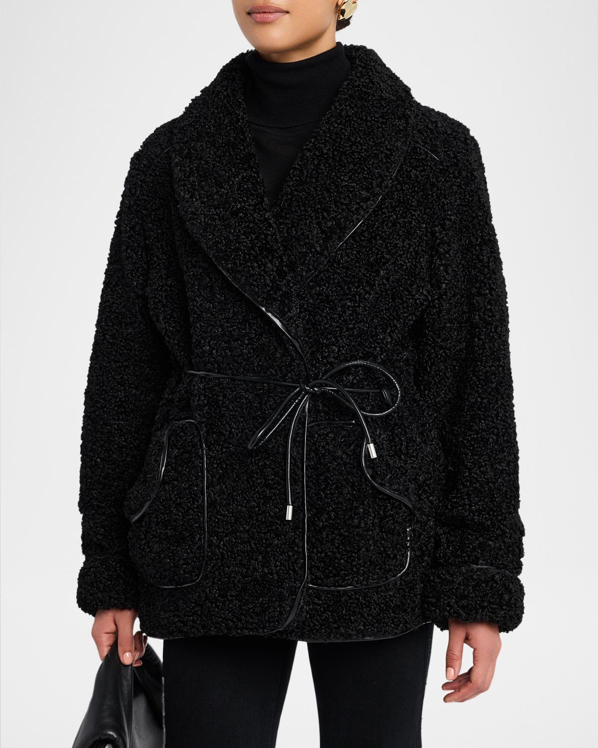 Kimia Tie Waist Sherpa Jacket - thumbnail 4