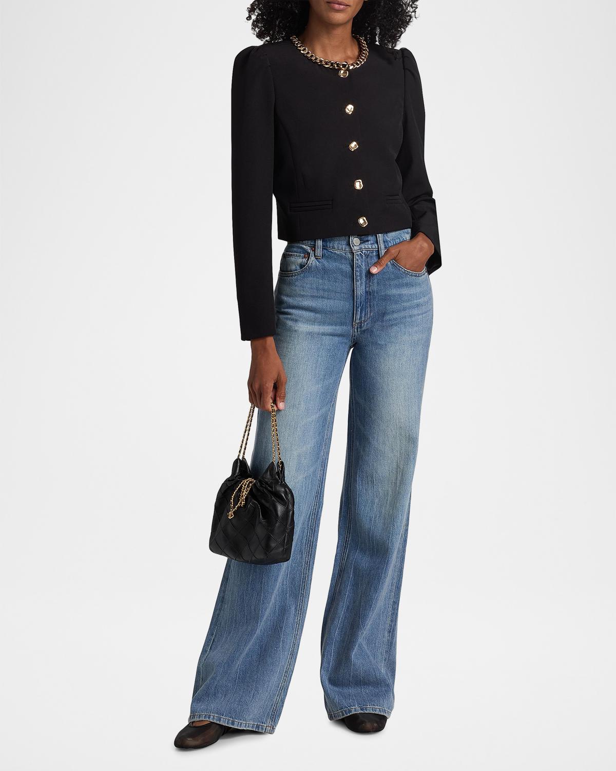 Chiara Chain-Embellished Crepe Jacket - thumbnail 2